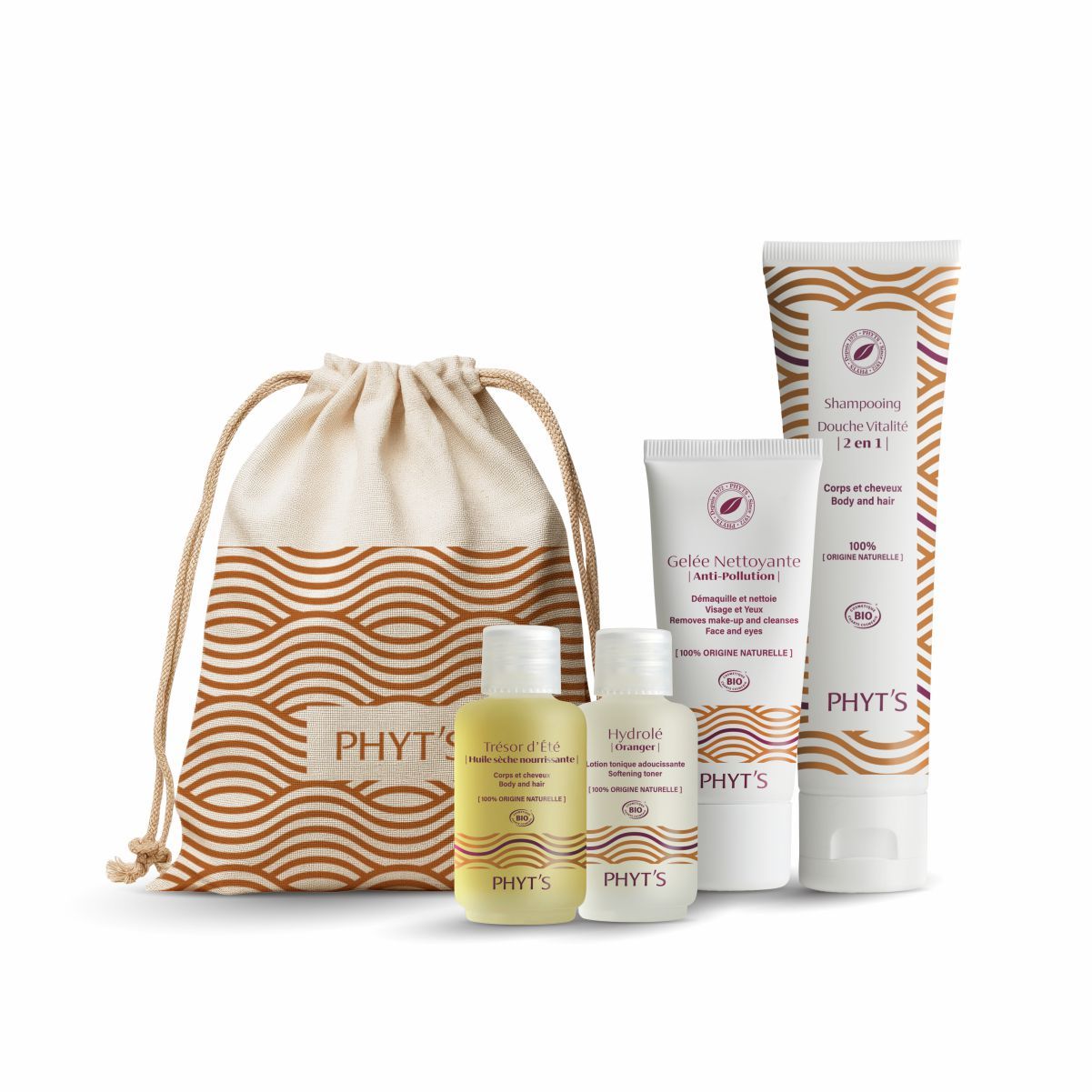 4 MINI produktų rinkinys medvilnės maišelyje