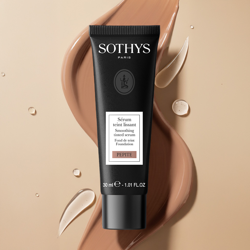 SOTHYS Glotninantis makiažo pagrindas Pépite – su serumu, švytinti oda, 30 ml