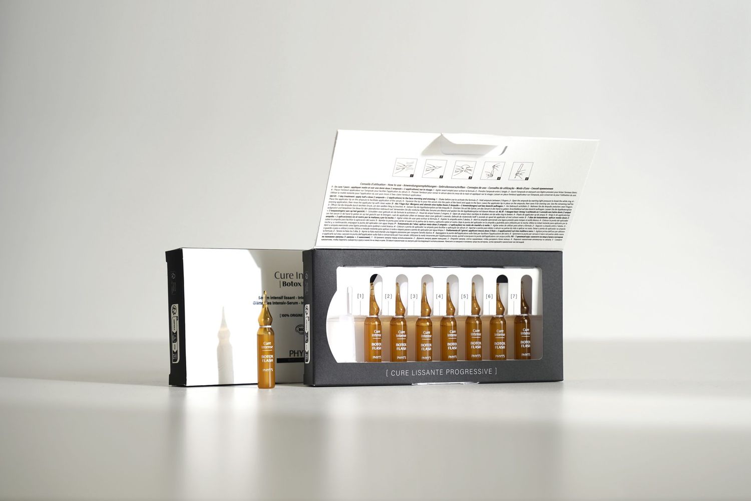 Phyt's Intensyvus botulino alternatyvos serumas – Cure Intense Botox Flash (7 ampulės)