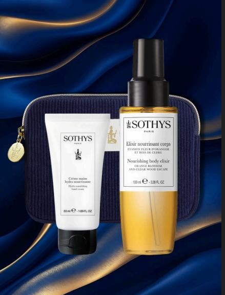 SOTHYS KALĖDINIS RINKINYS: KŪNO RITUALAS SU APELSMEDŽIO IR KEDRO KVAPU