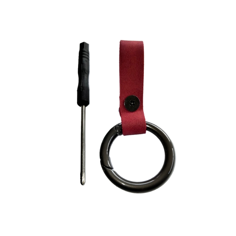 Roze suède sleutelcover