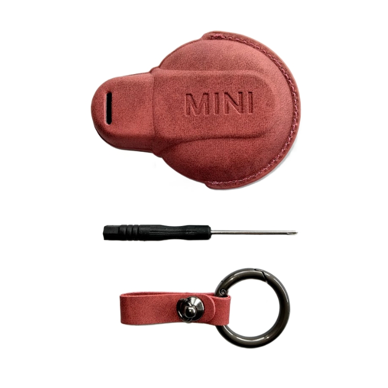 Roze suède sleutelcover