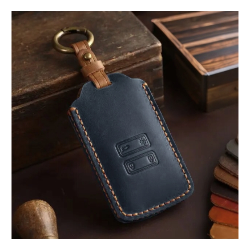 Lederen autosleutelhoes