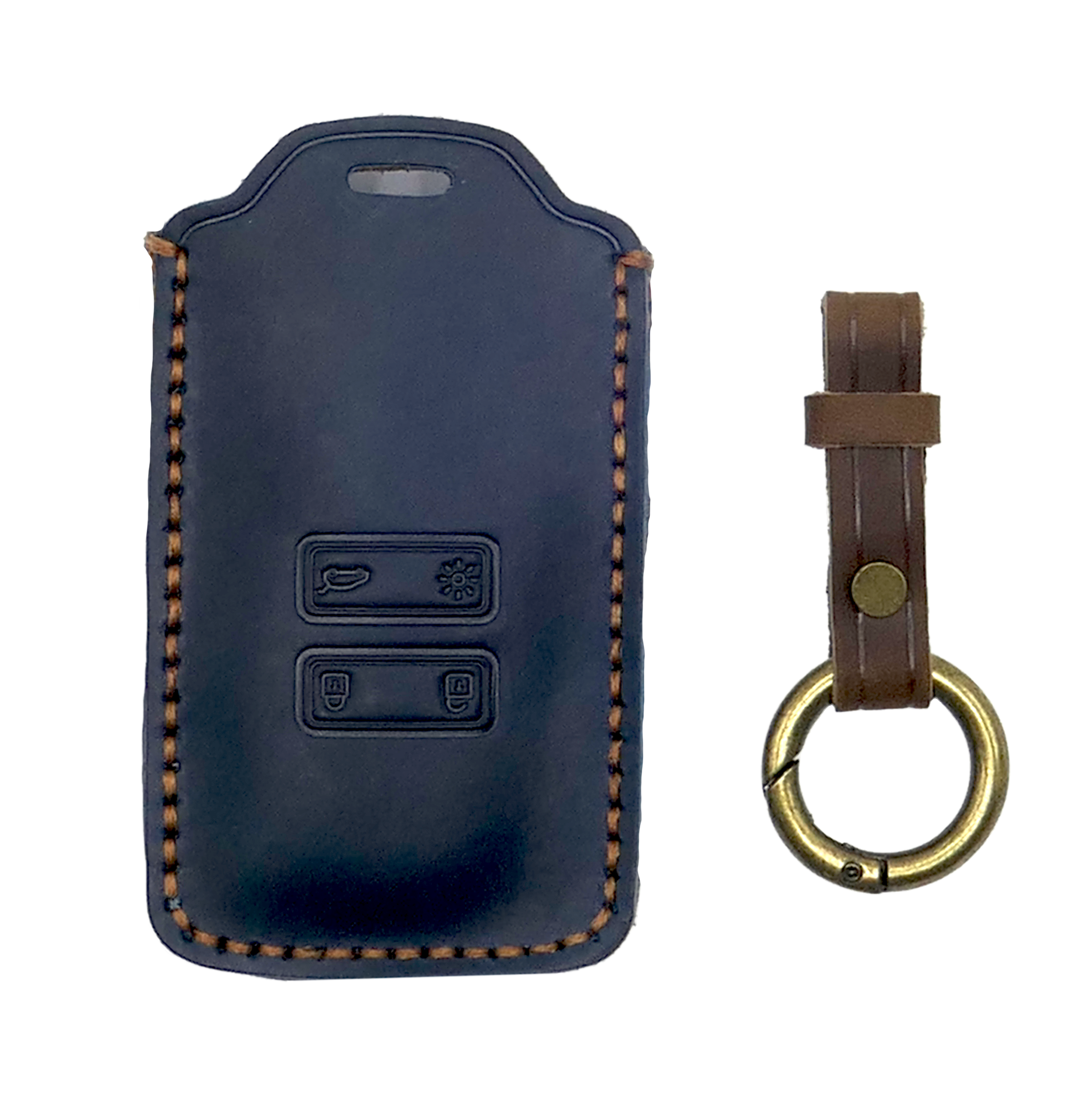 Lederen autosleutelhoes