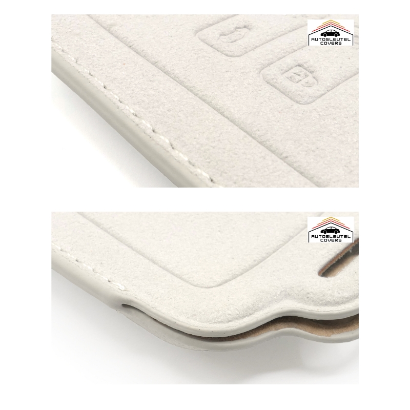 Suède autosleutelcover in kunstleder