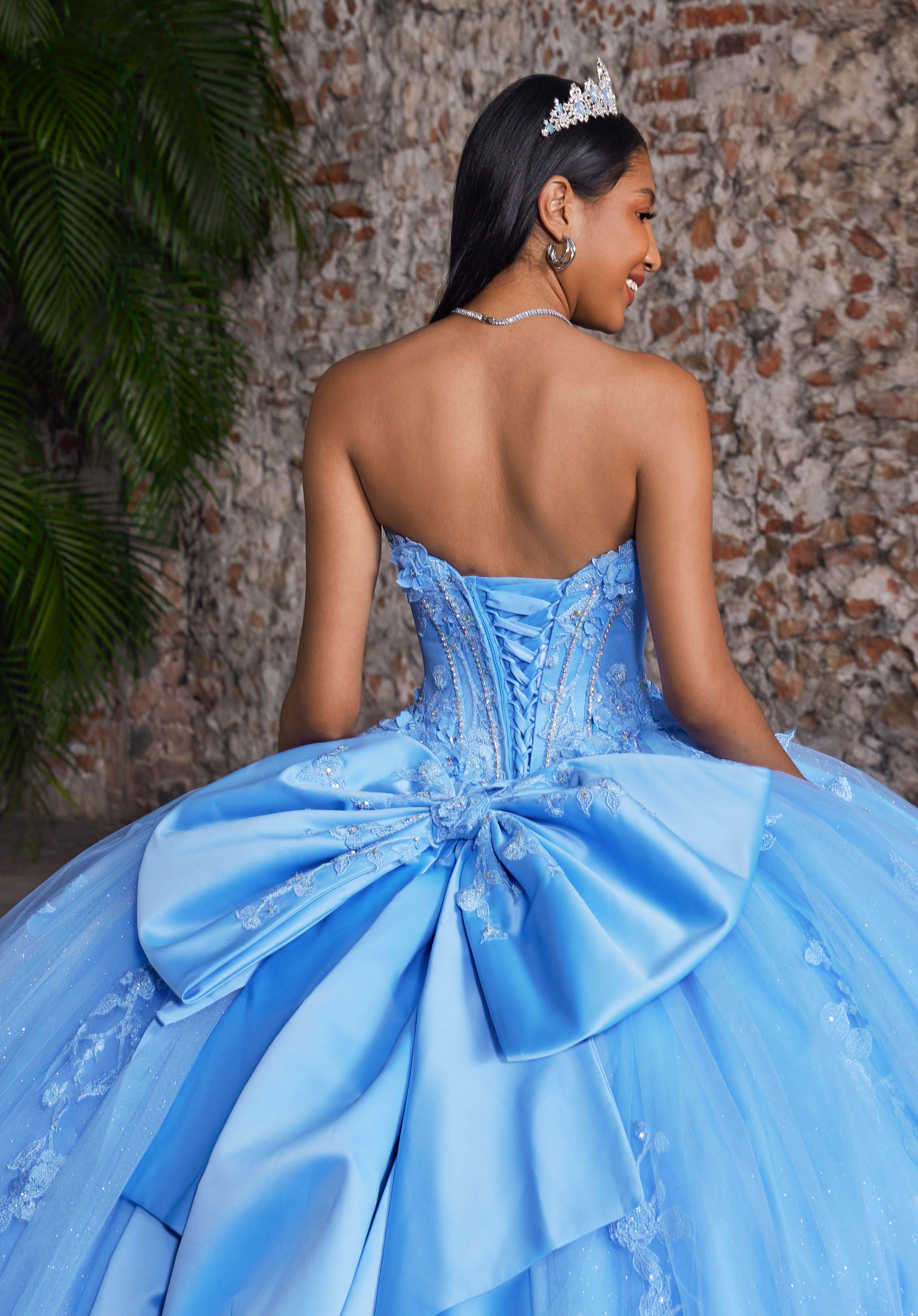Alicia Quinceañera Dress Vizcaya 89551F French Blue size 4