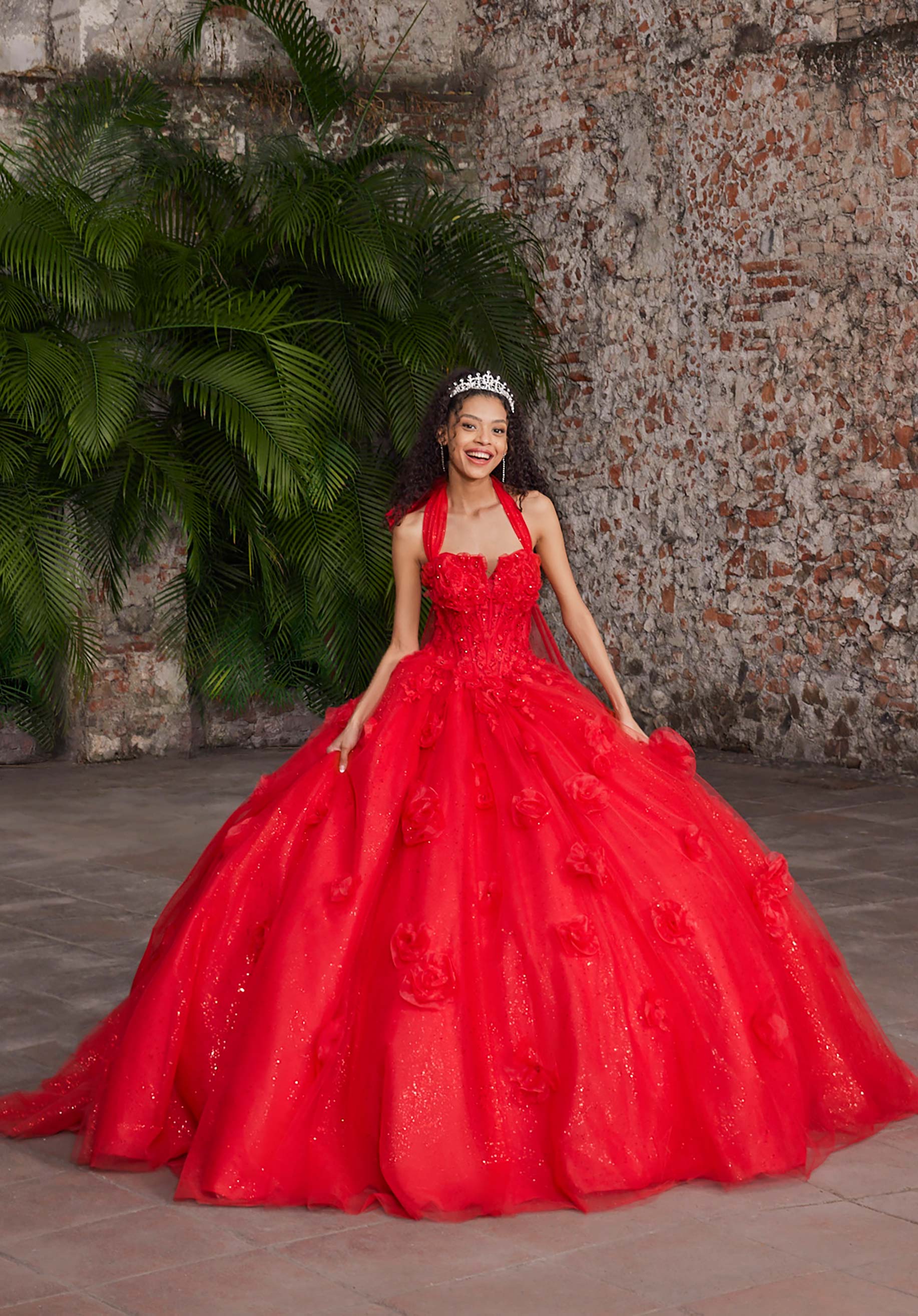 Anastasia Quinceañera Dress Vizcaya 89562 Scarlet size 6