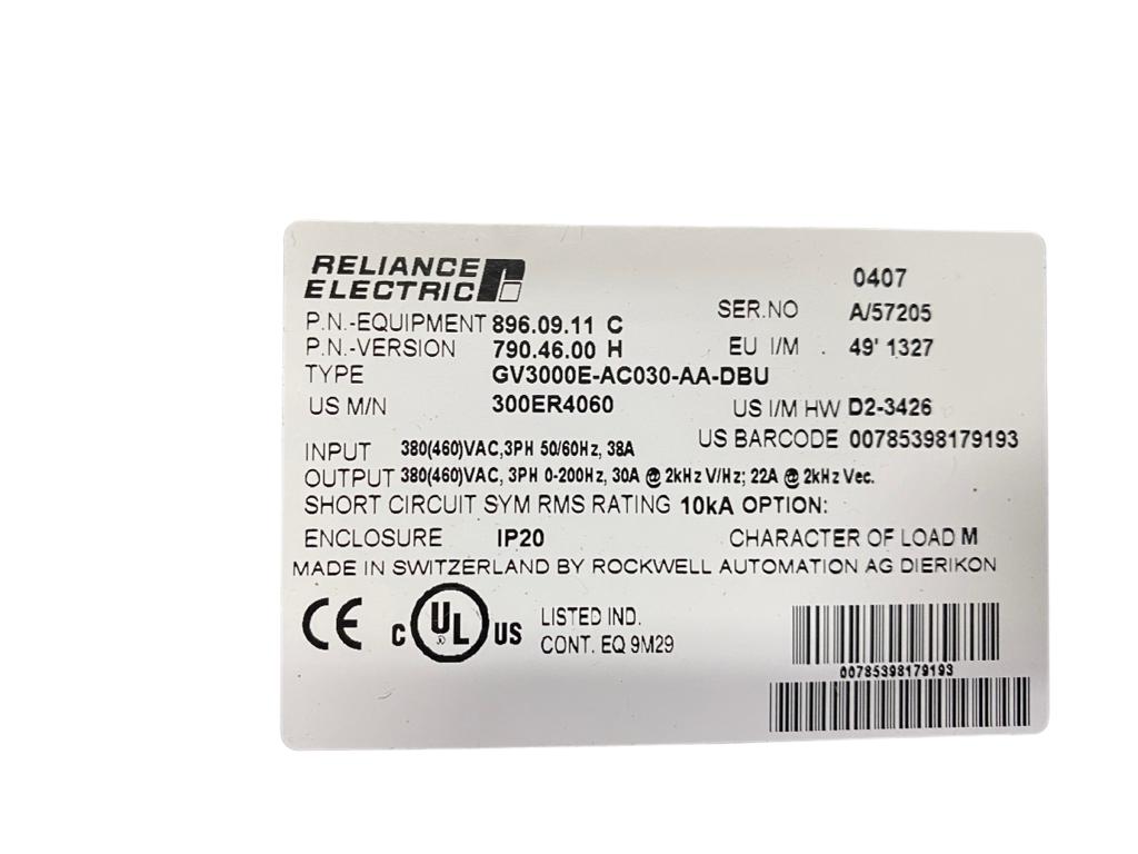 Inversor de Frequência Reliance Eletric GV3000E