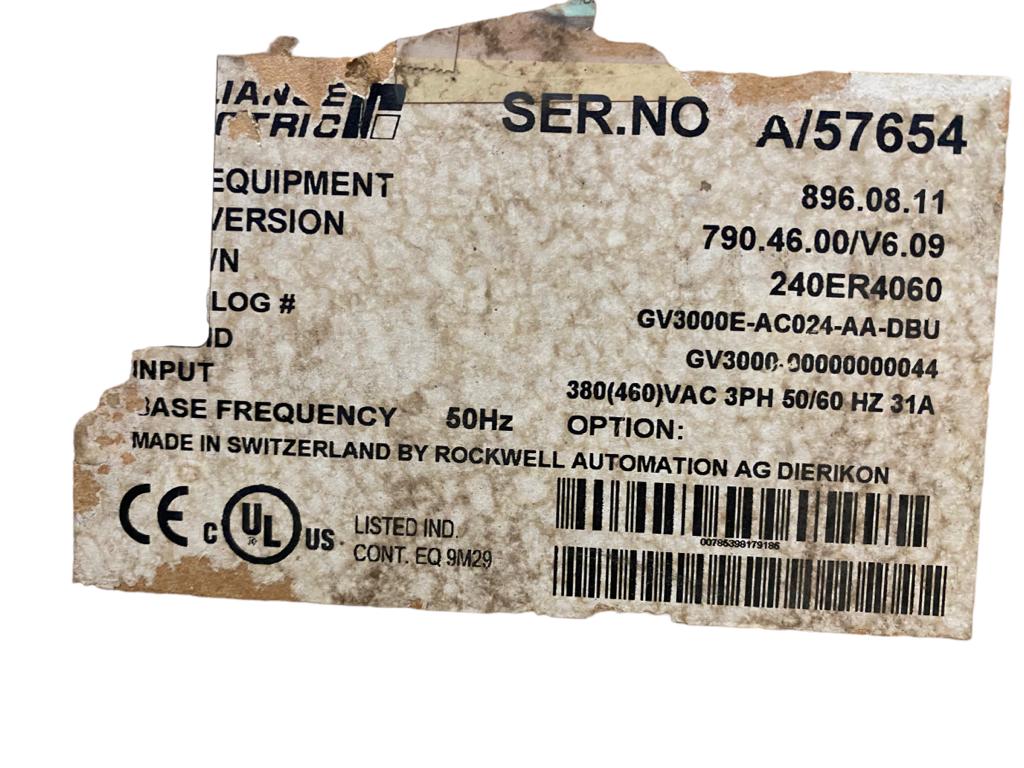 Inversor de Frequência Reliance Eletric	GV3000E