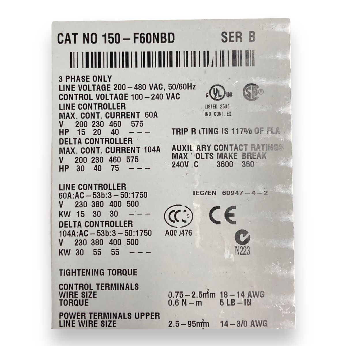 SoftStarter Allen Bradley	