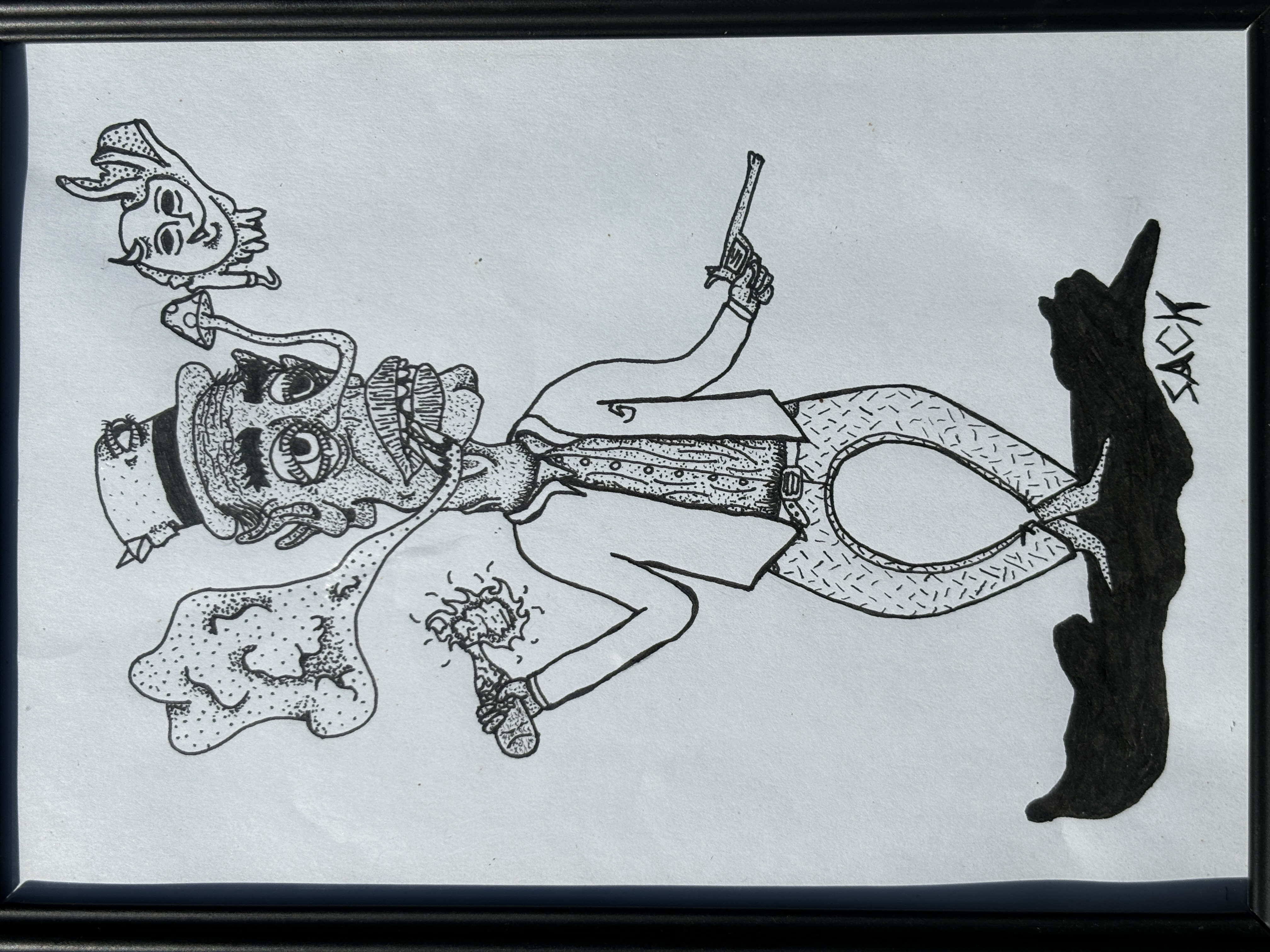 Untitled Madman (2017) Original Pen Illustration