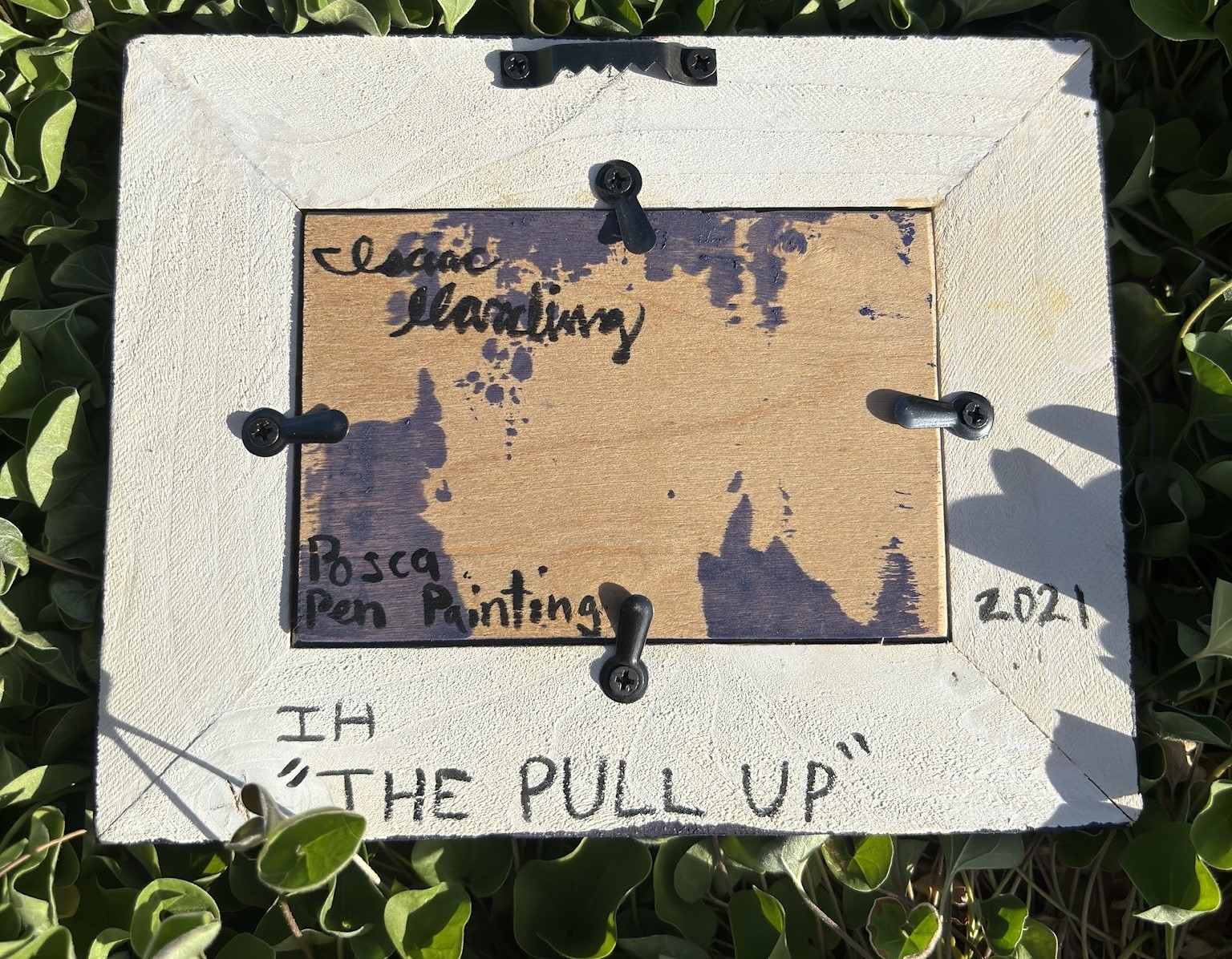 THE PULL UP Original Painting on Magazine 