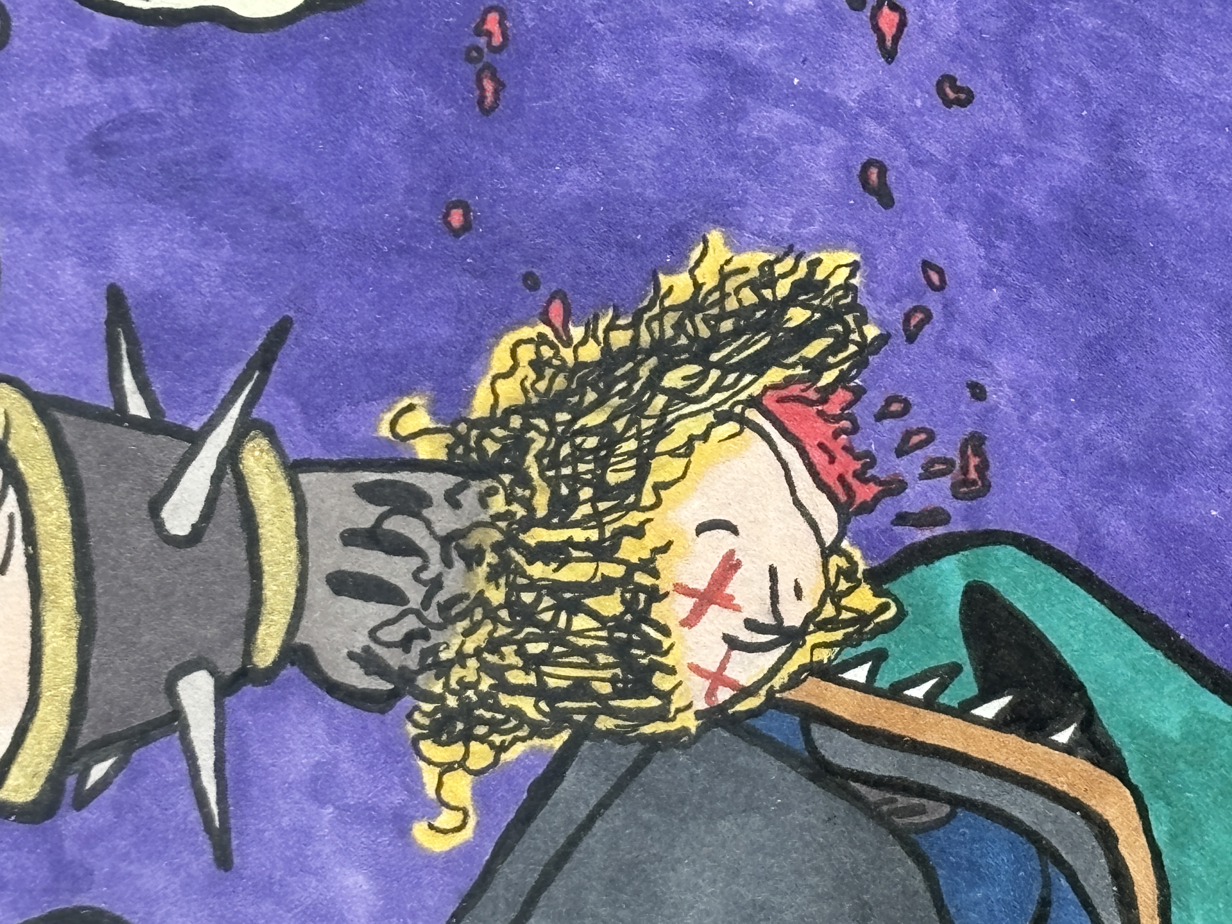 Killer Times With MR. EXECUTIONER Original Framed Illustration