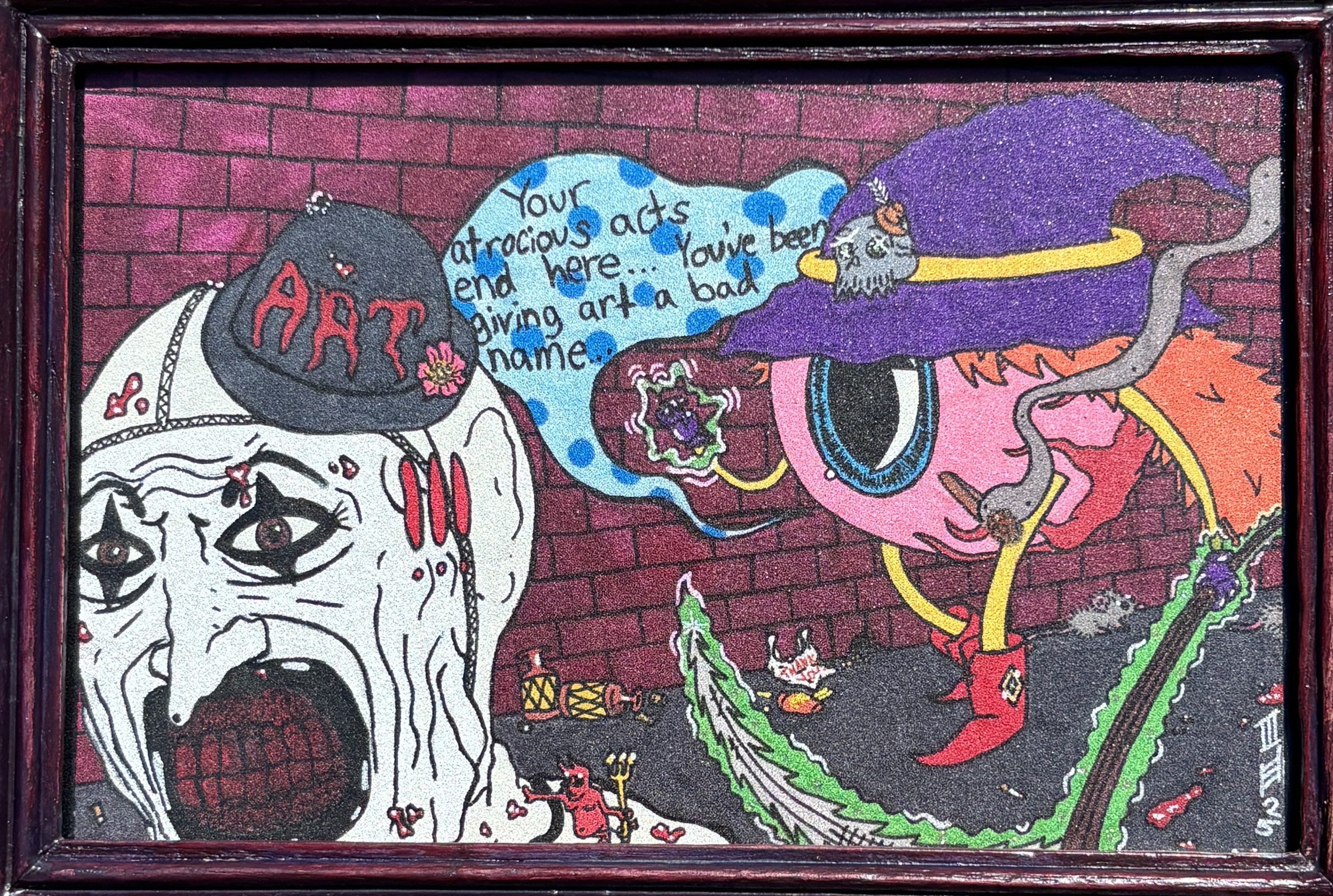 Ziggy Vs Art The Clown Illustration