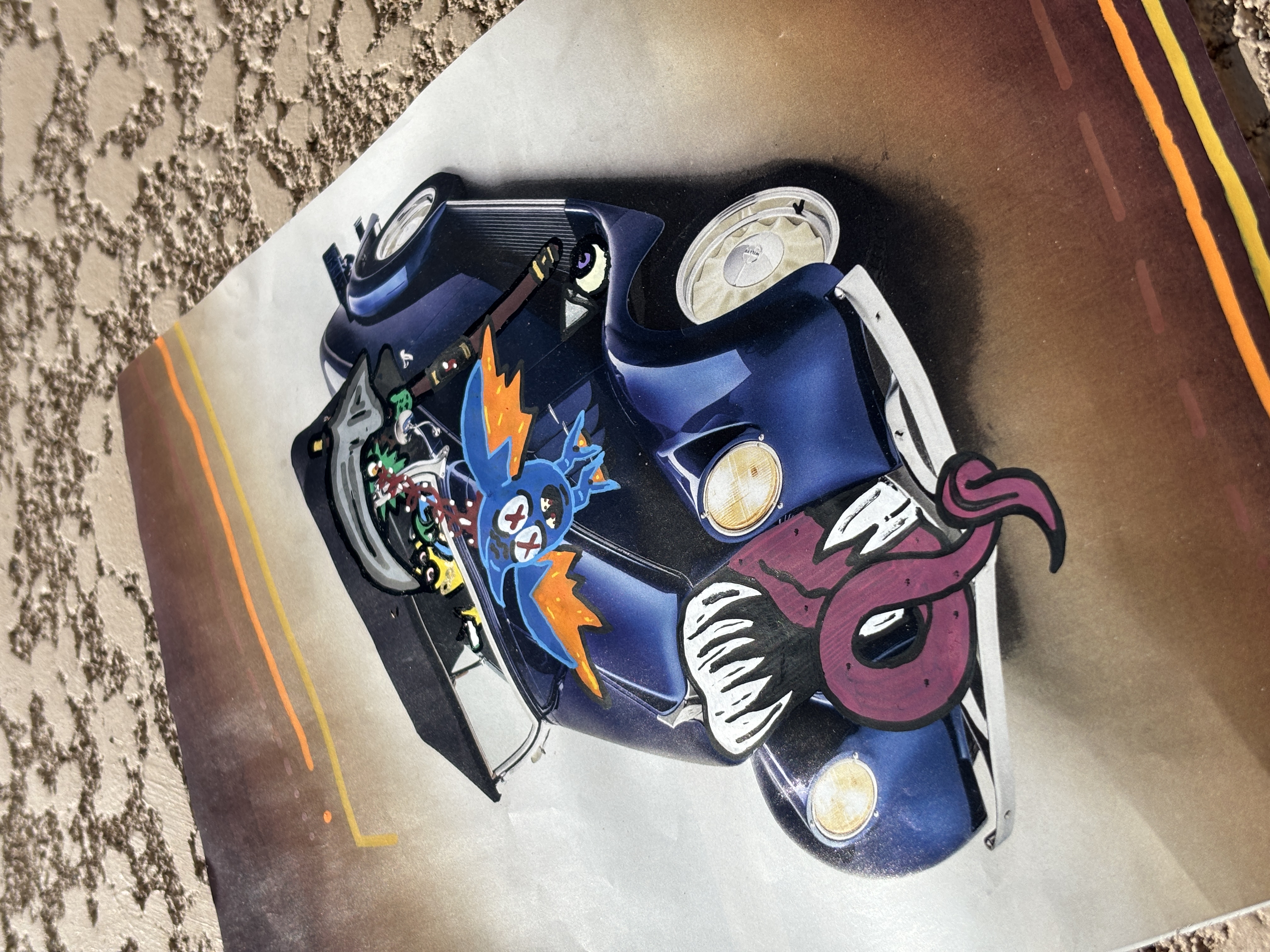 Untitled Magazine Painting 