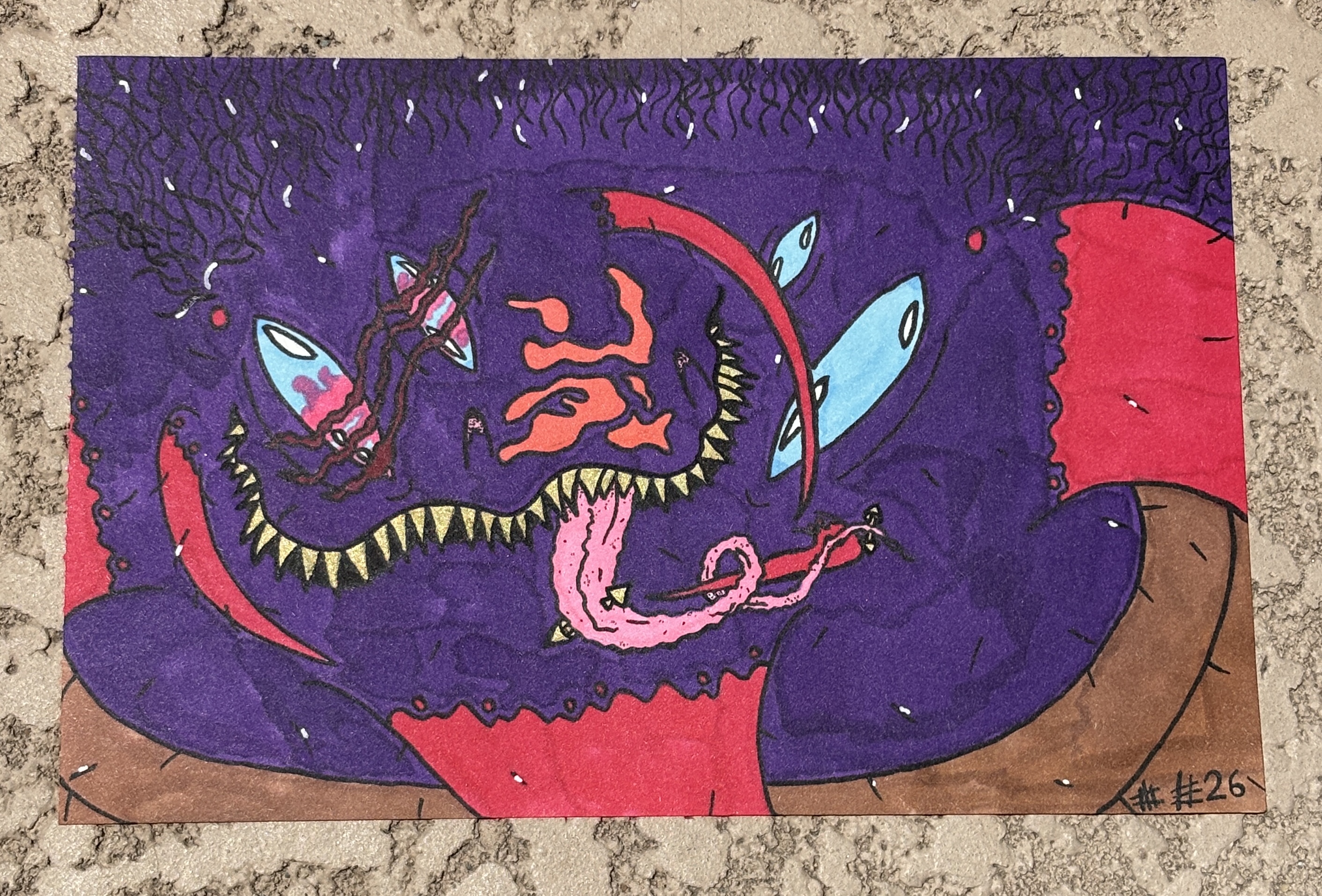 Insectoid #2 Face Illustration