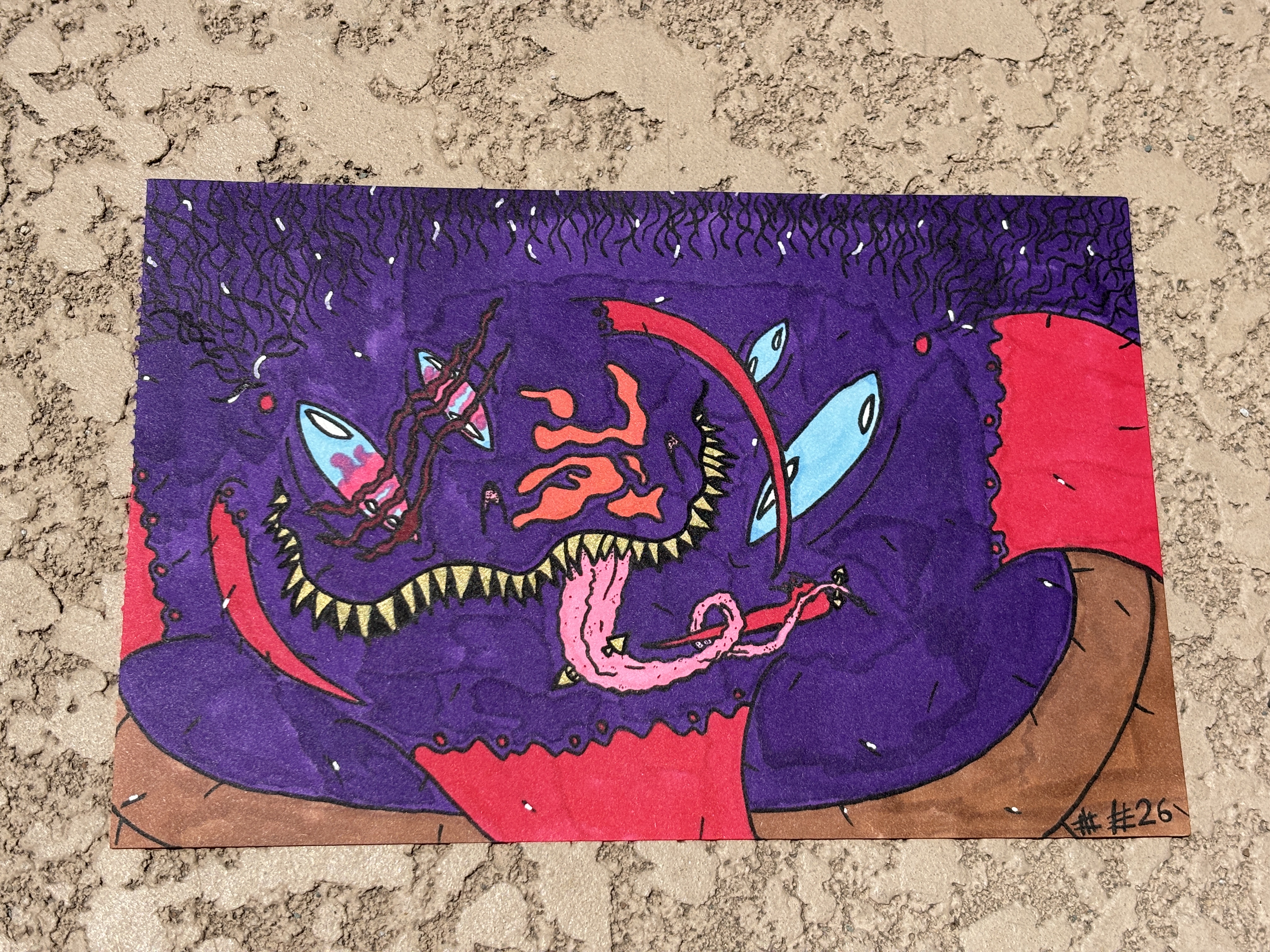 Insectoid #2 Face Illustration