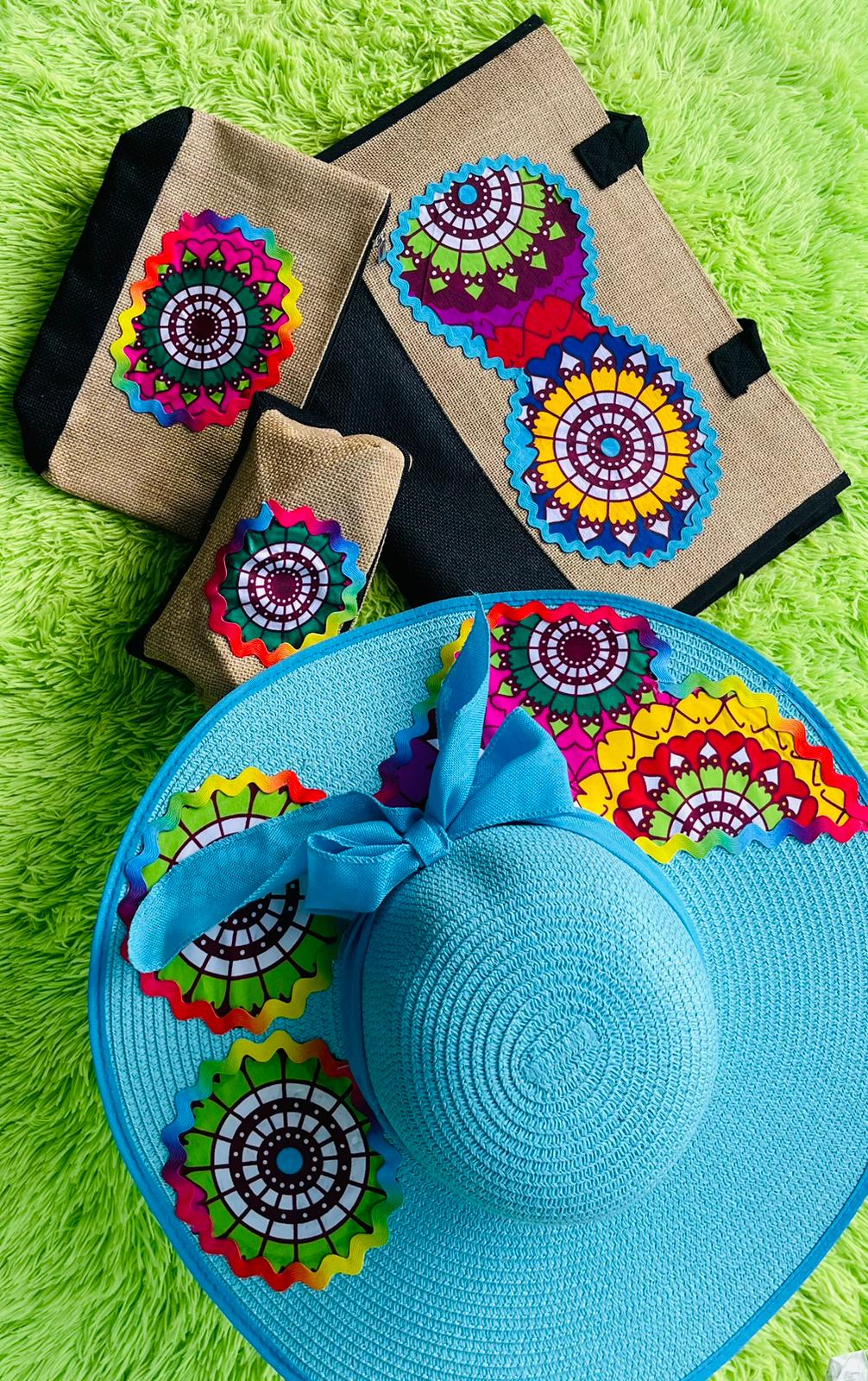 Blue Mandala Culture Hat