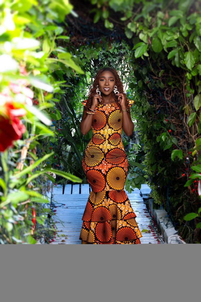 Orange & Yellow Mermaid Dress 