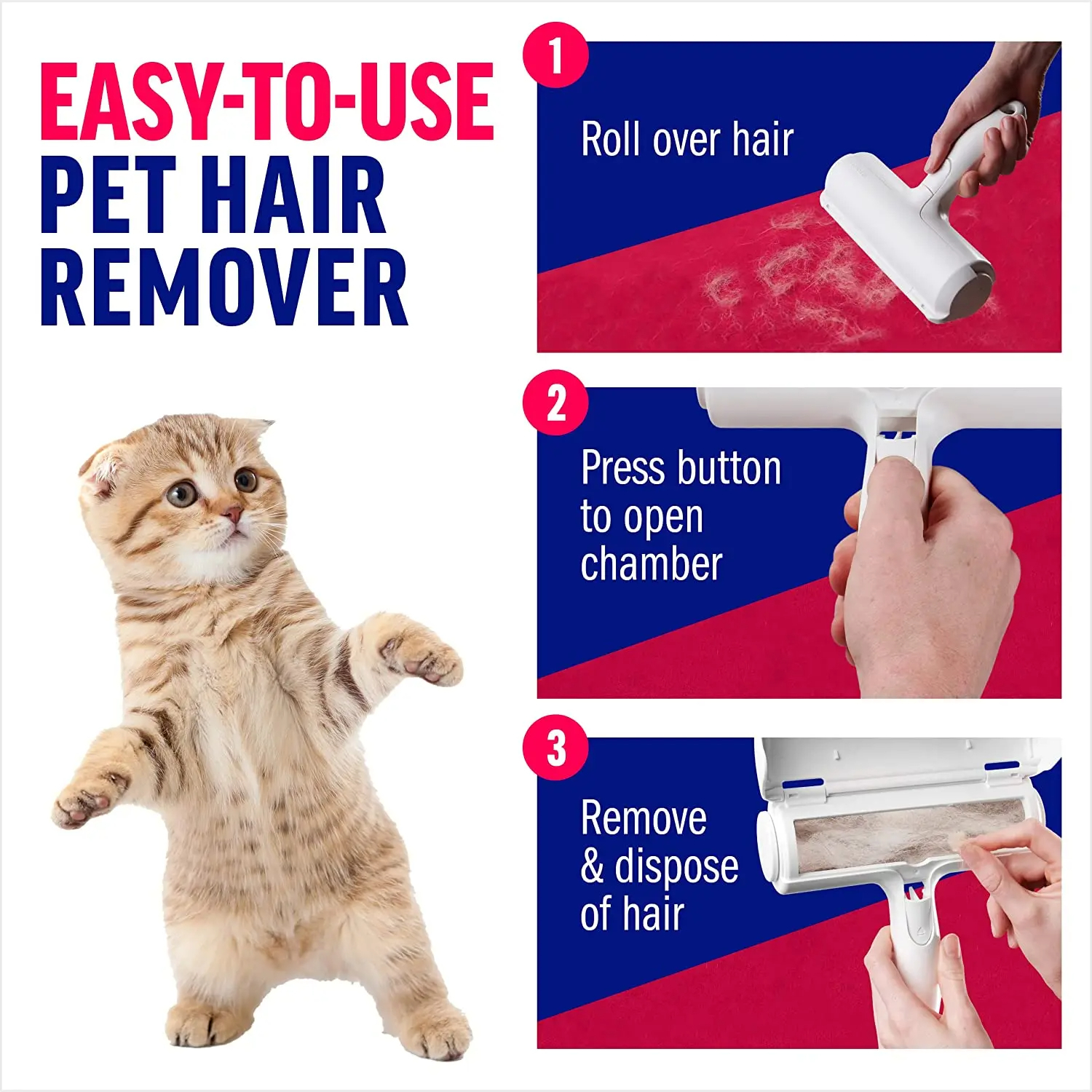 [Blue] Ensure Pet Hair and lint roller remover