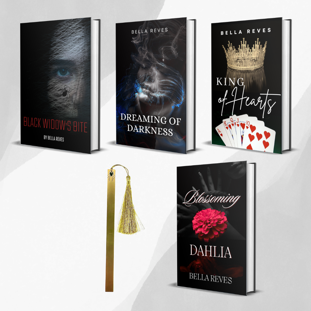 Signed Paperback and a Gold Bookmark