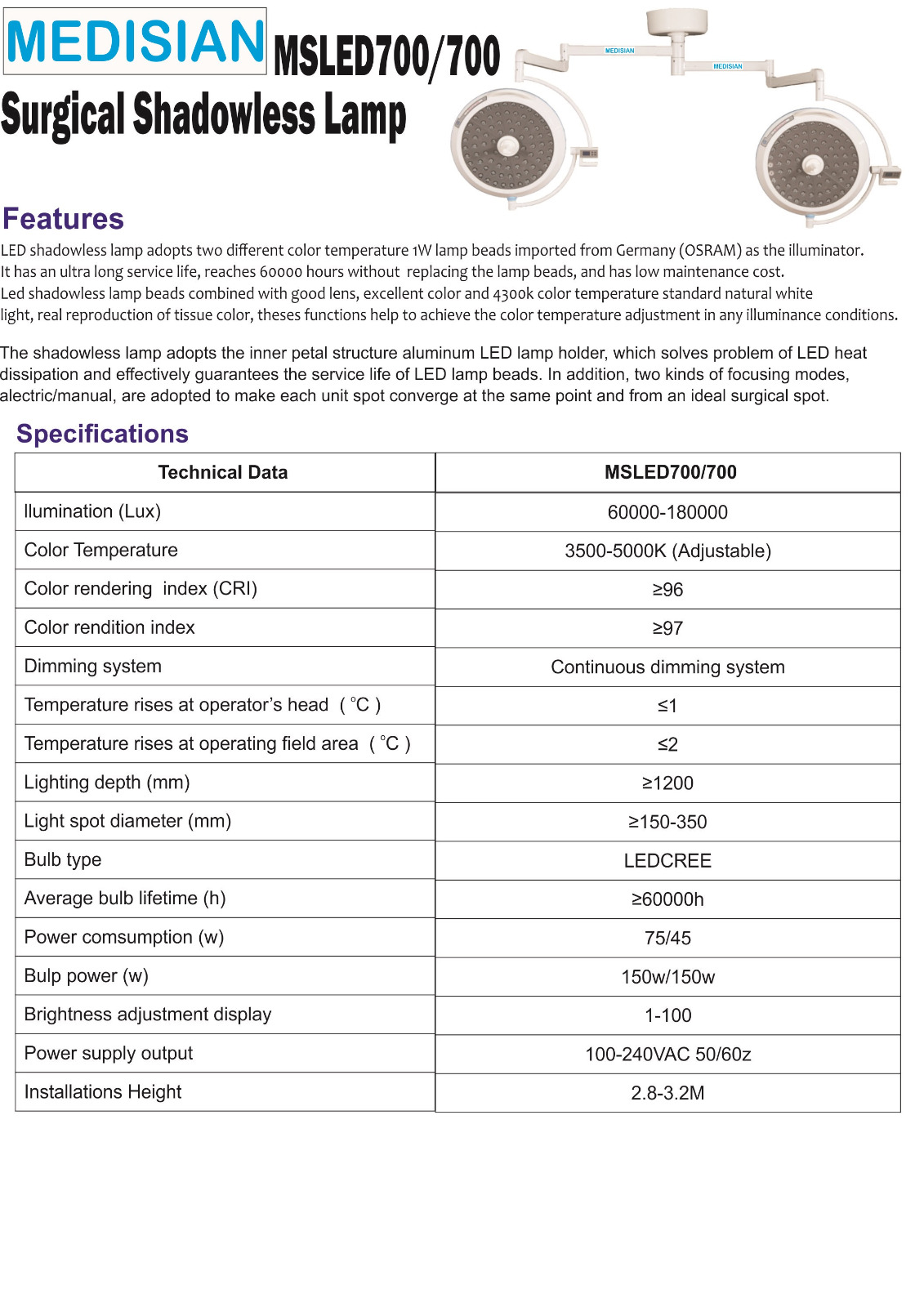Medisian MSLED700/700