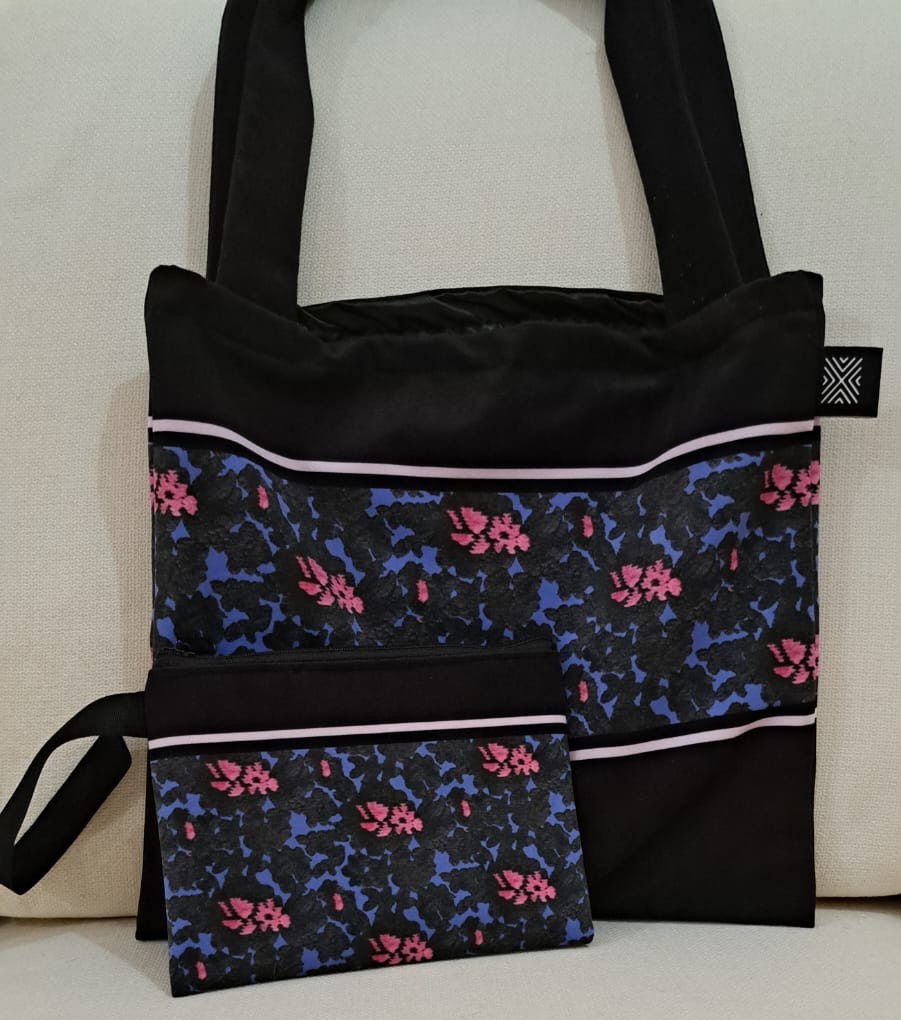 Combo Borsa e Pochette Cusidore Indaco