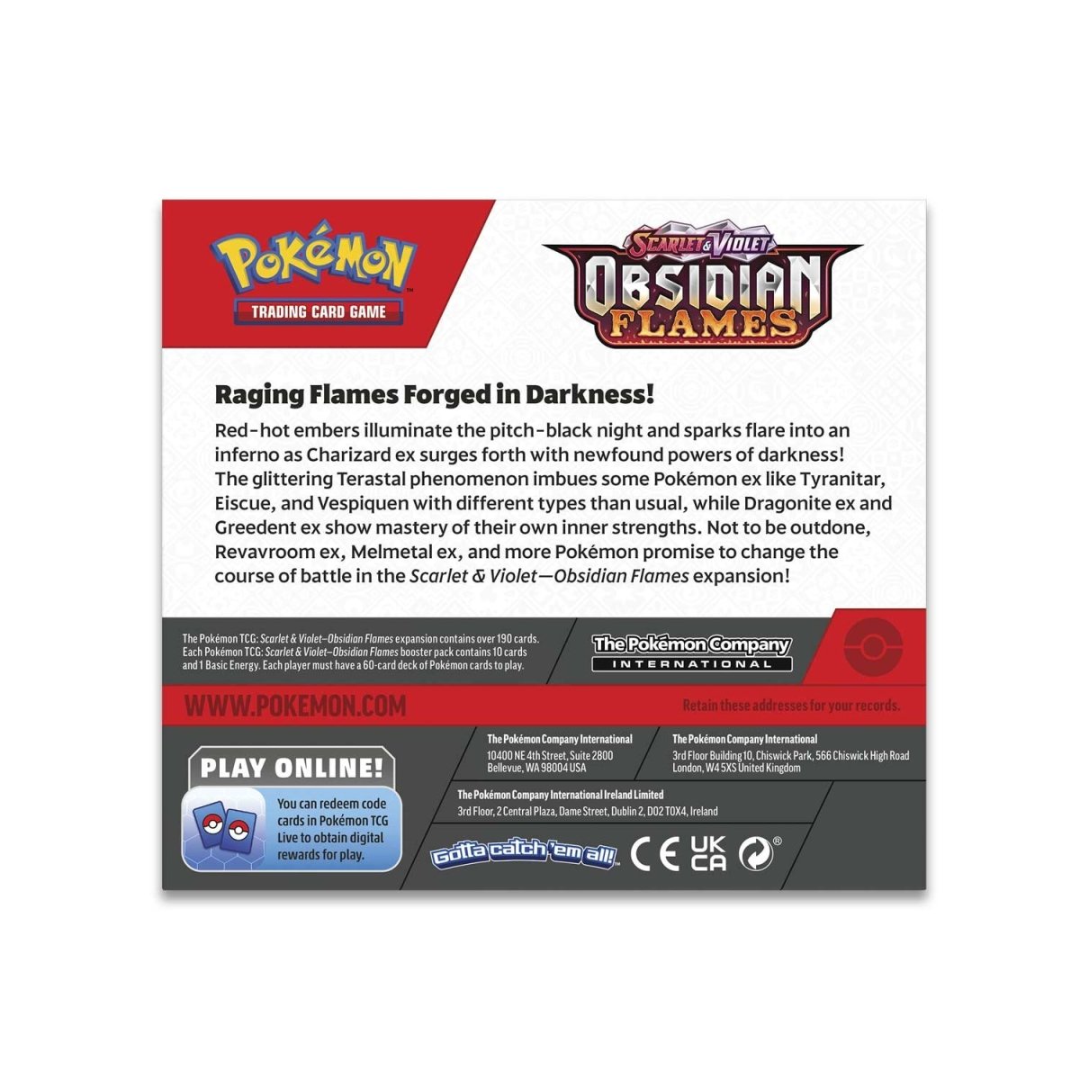 Scarlet & Violet Obsidian Flames Booster Box