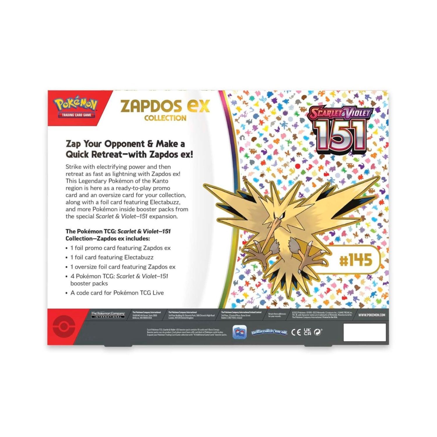 Scarlet & Violet 151 Zapdos ex