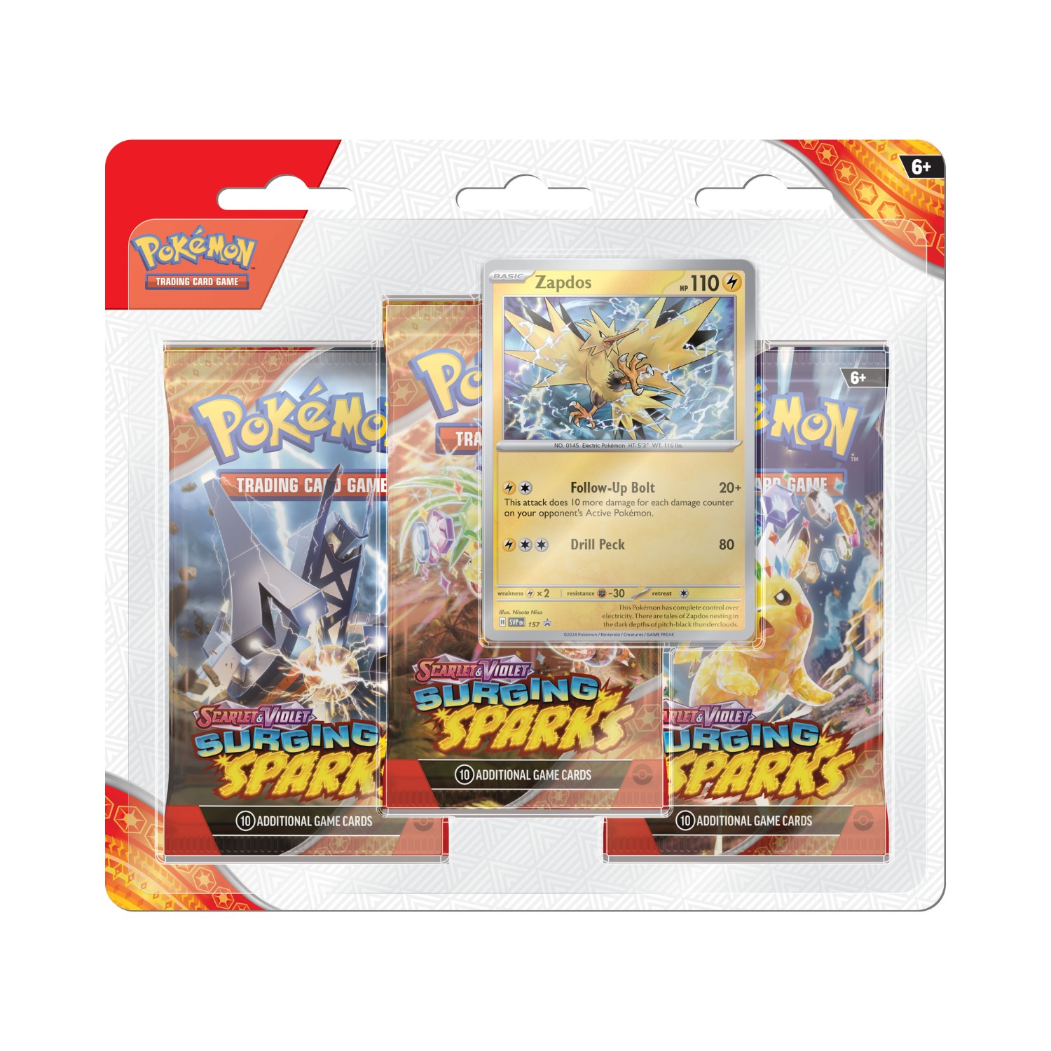 Scarlet & Violet Surging Sparks Booster Blister - Zapdos