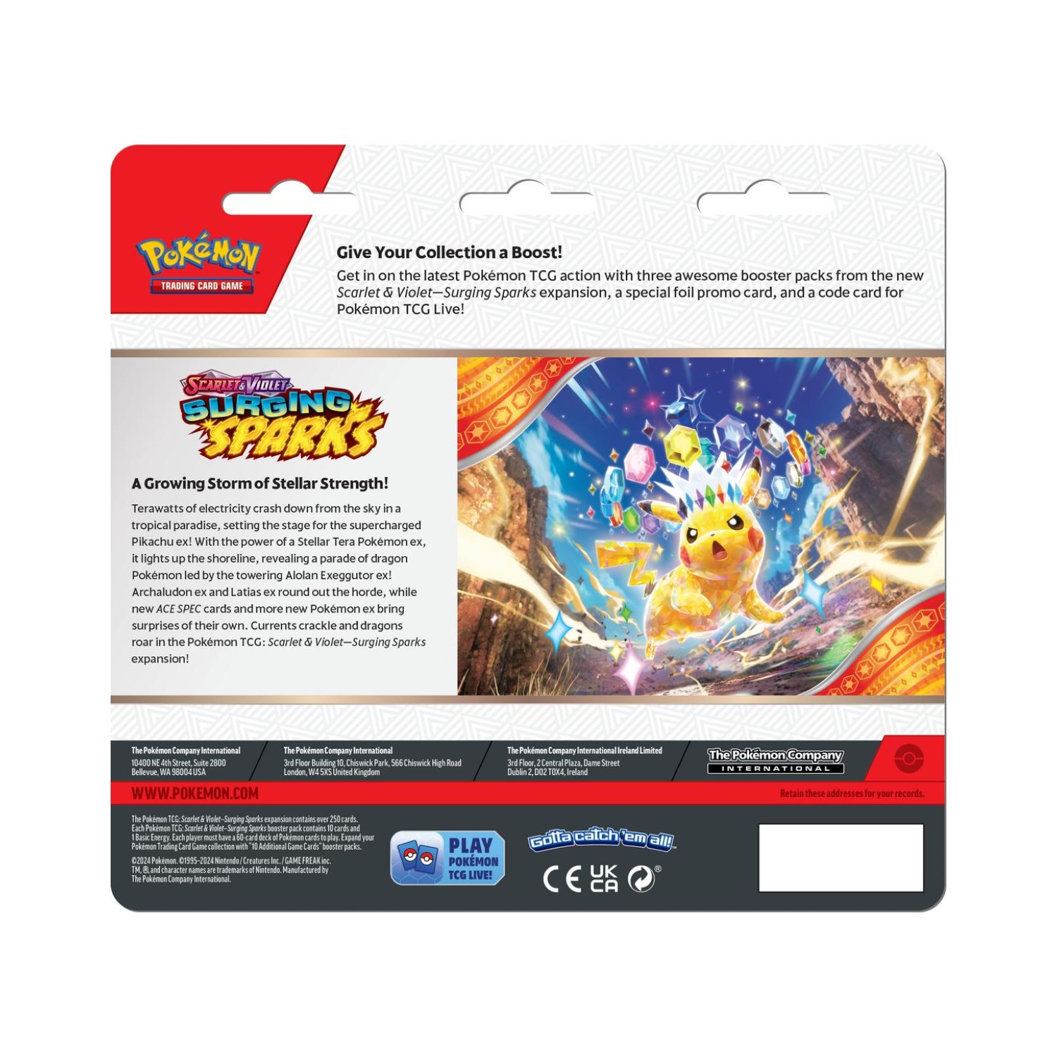 Scarlet & Violet Surging Sparks Booster Blister - Zapdos