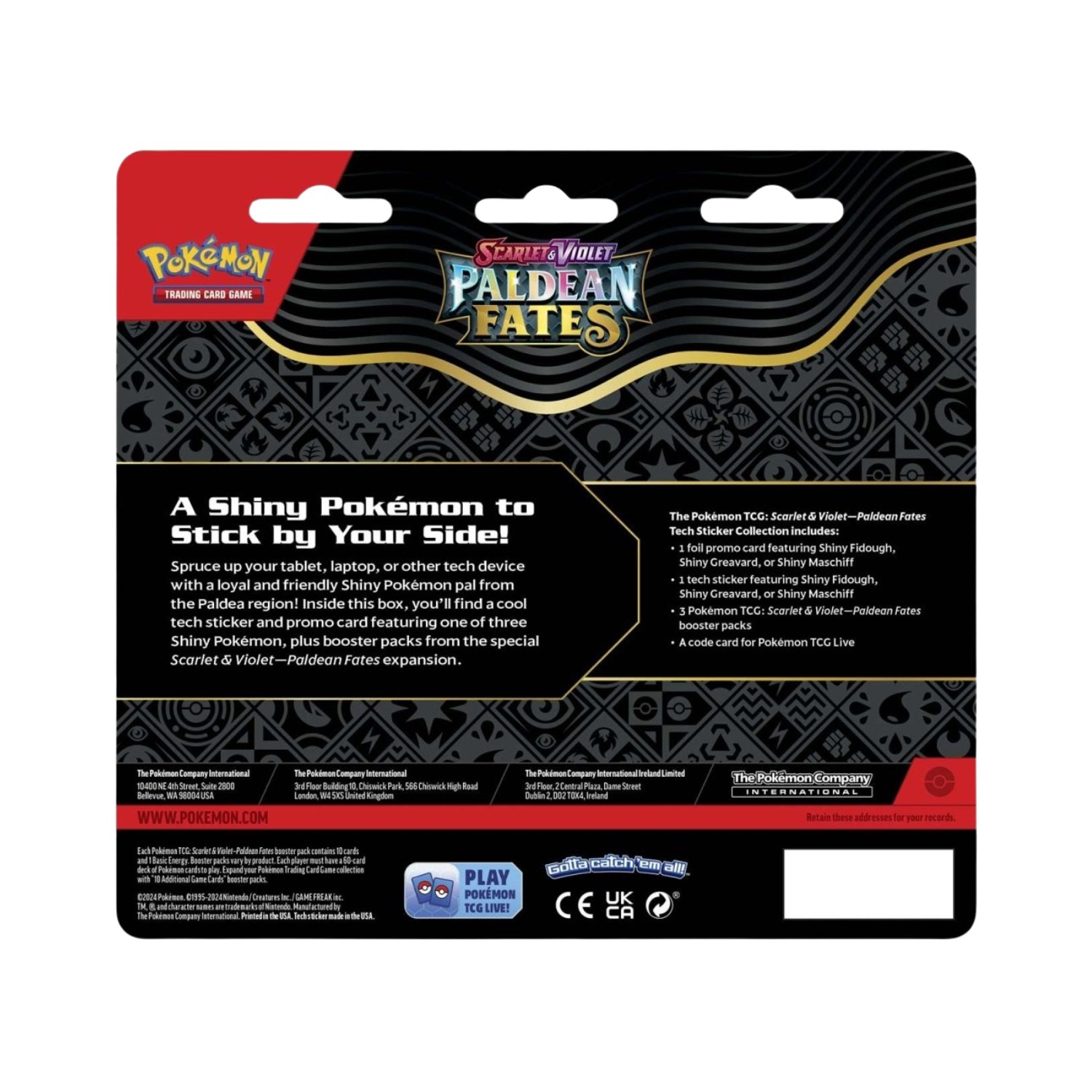 Scarlet & Violet Paldean Fates Tech Sticker Collection - Shiny Greavard