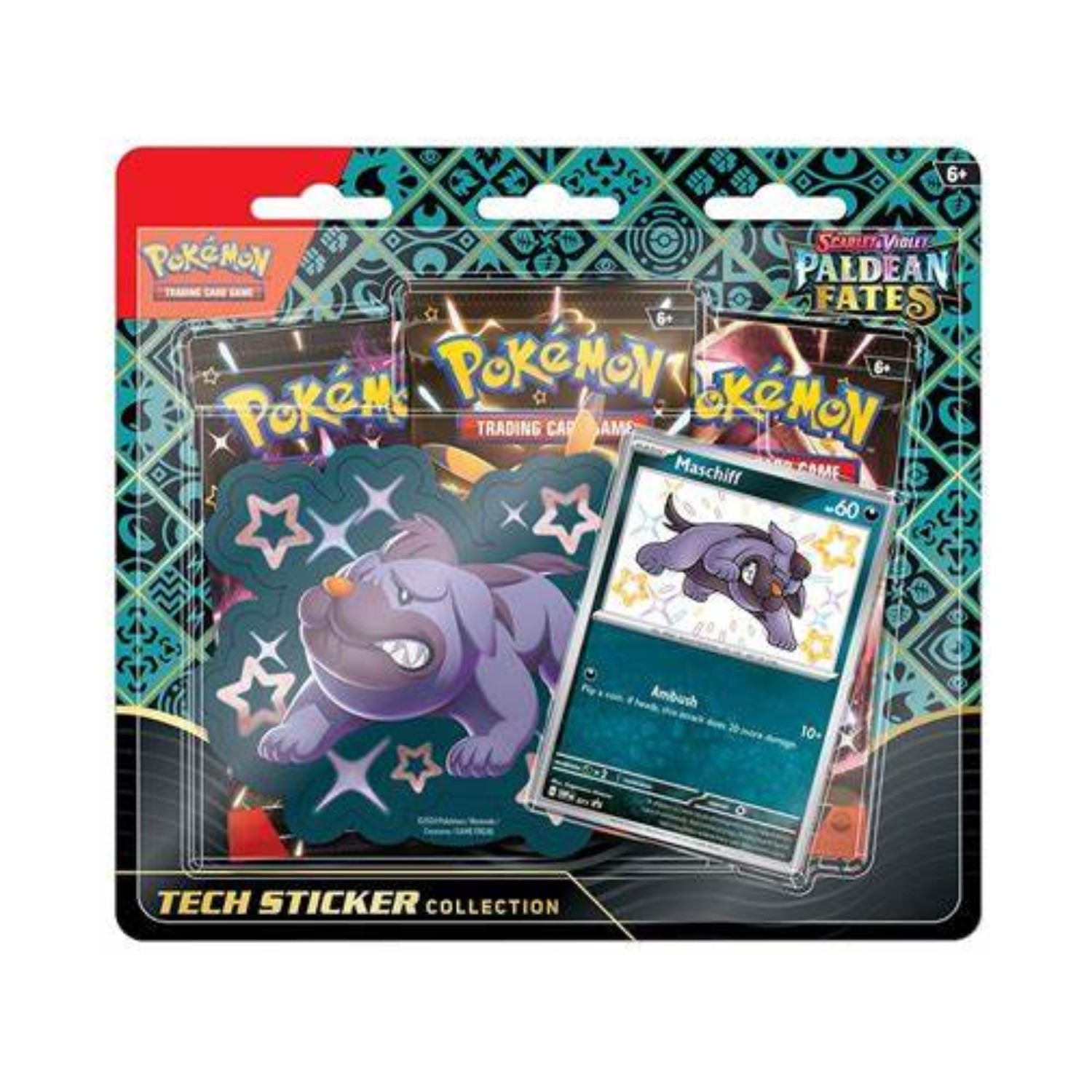 Scarlet & Violet Paldean Fates Tech Sticker Collection - Shiny Maschiff