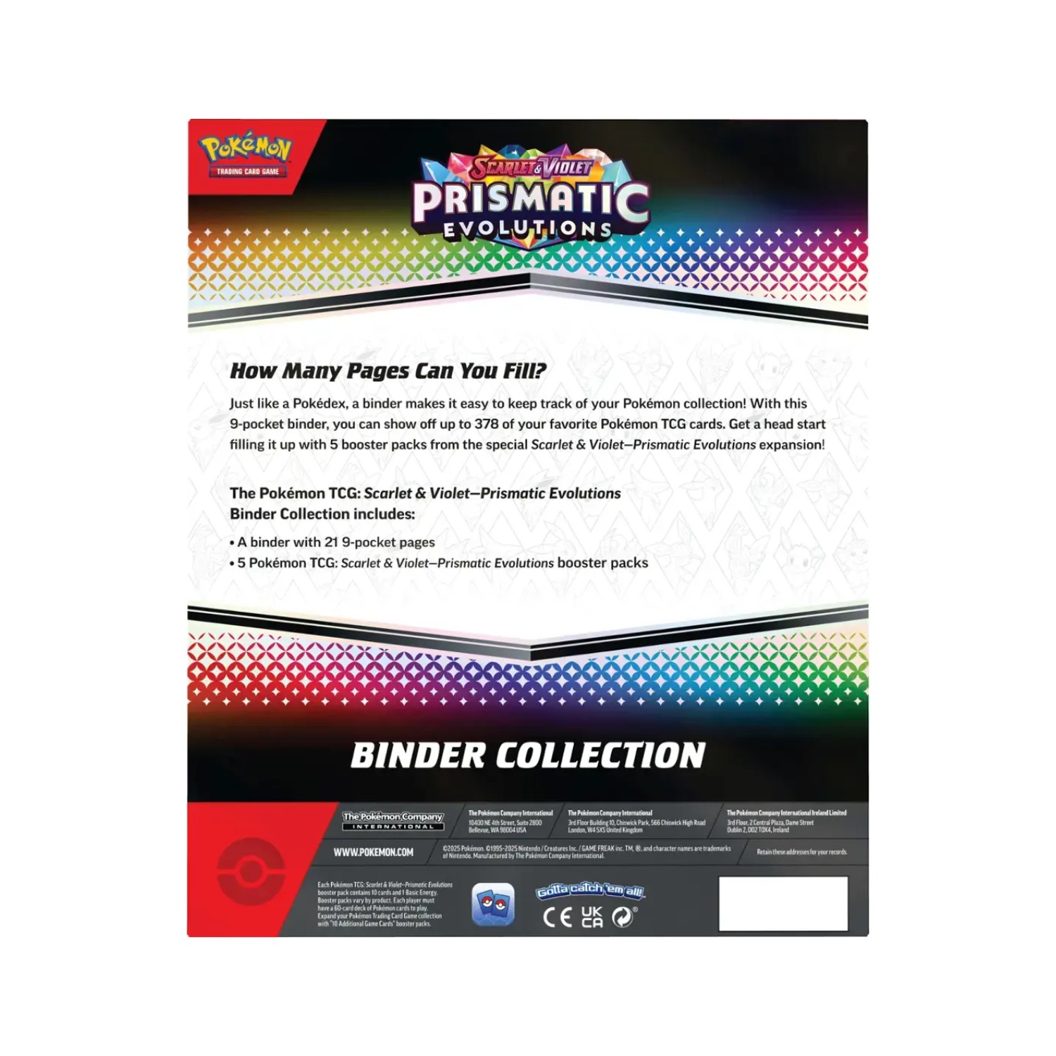 Prismatic Evolutions Binder Collection