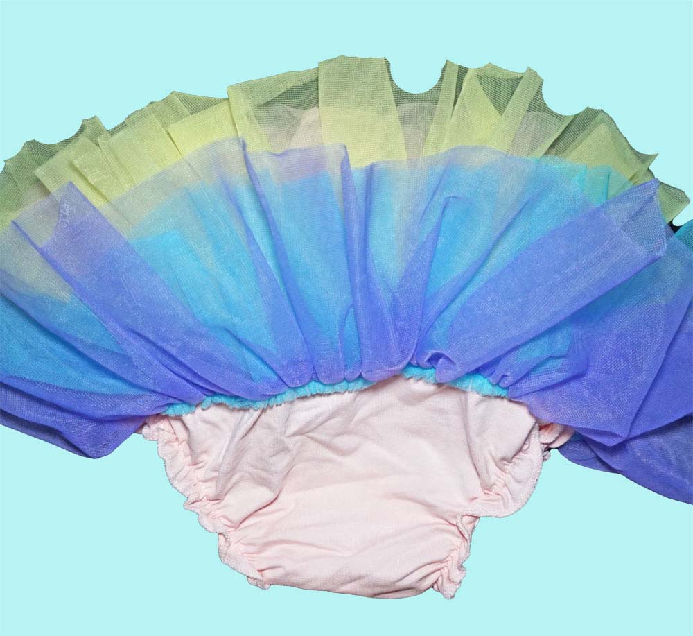 Baby Girl Clothes: Baby Girl Rompers "Little Ray of Sunshine" with Rainbow Tutu and Flower Baby Headband