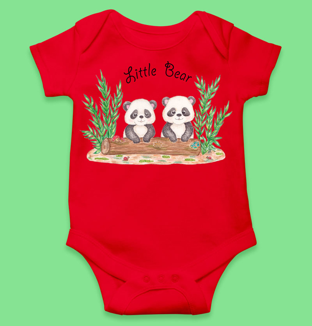 Brother and Sister Matching Outfits: Panda Onsie and Matching T shirts for Siblings