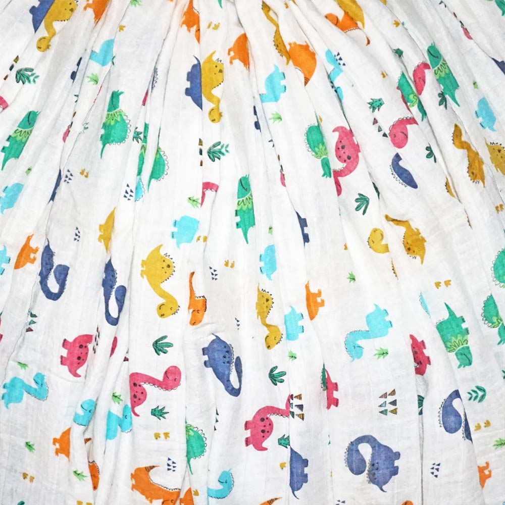 Baby Boy Gifts: Baby Boy Clothes "A-roar-able Babysaurus" Dinosaur Onesie with Baby Muslin Wrap