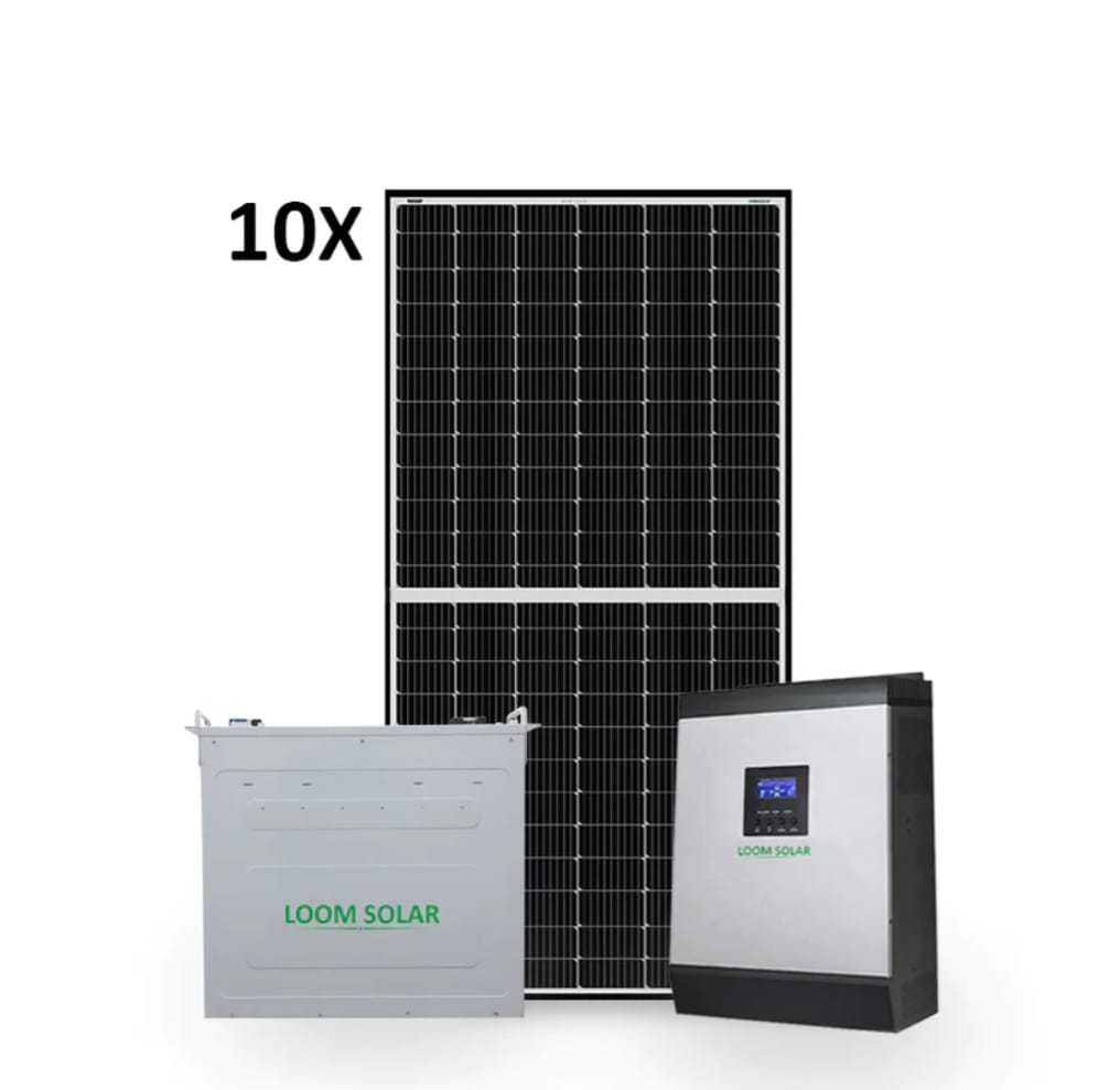 Loom Solar 5 KW Hybrid solar system for Homes, Small office, Shops