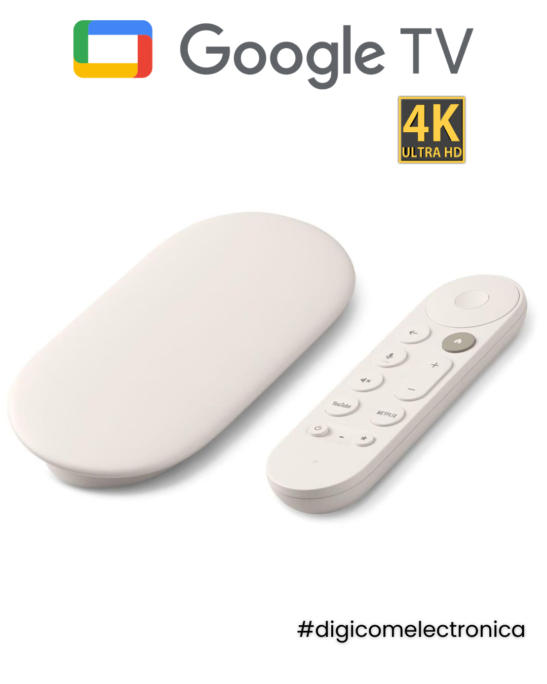 GOOGLE TV STREAMER 4K PORCELAIN WHITE