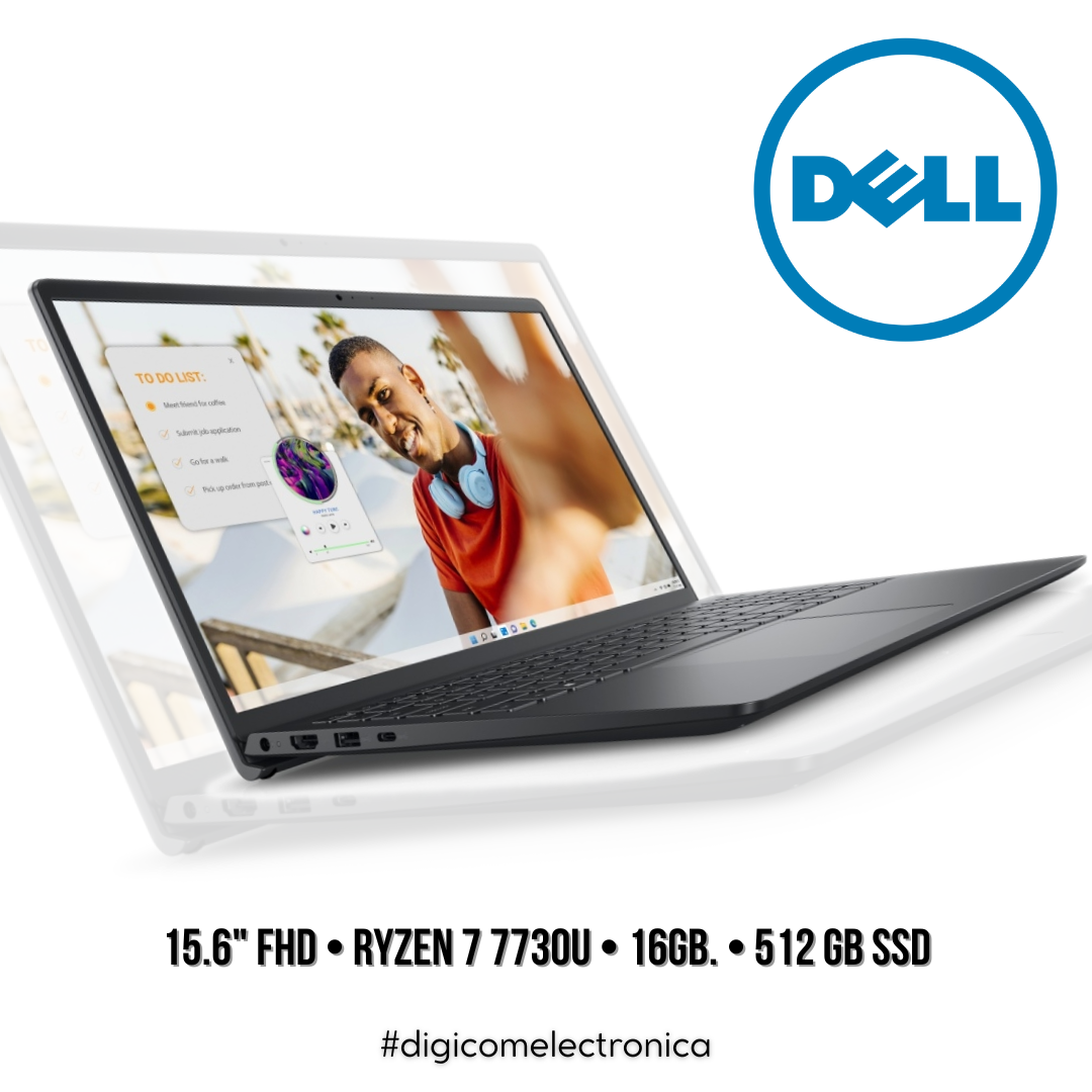 Dell Inspiron de 15,6" Touch i3535-A813BLK-PUS Ryzen 7 7730U 16 GB  512 GB SSD 