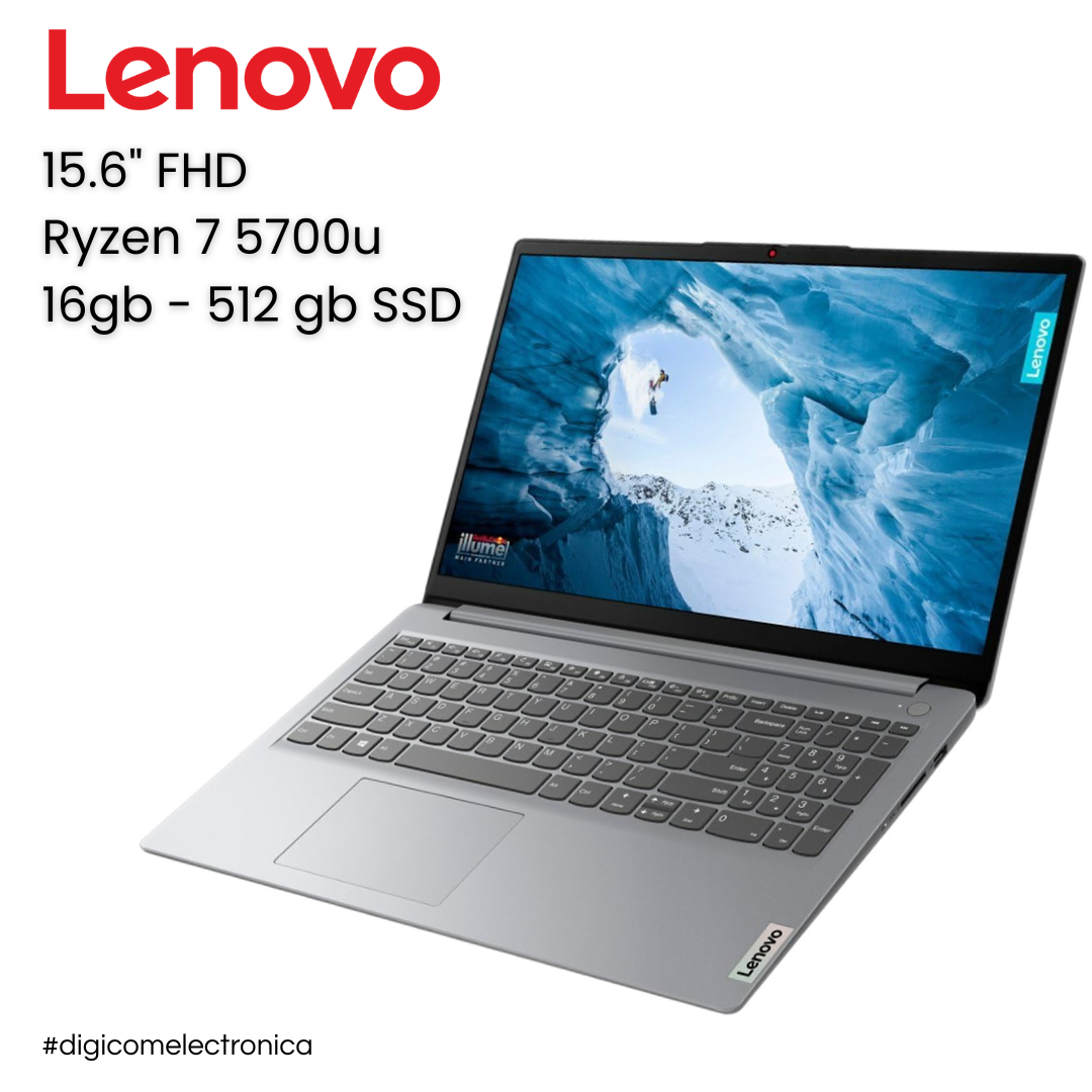 Lenovo IdeaPad 82R400DTUS 15.6" IPS FHD AMD Ryzen 7 5700U 16 GB DDR4 512 GB SSD W11