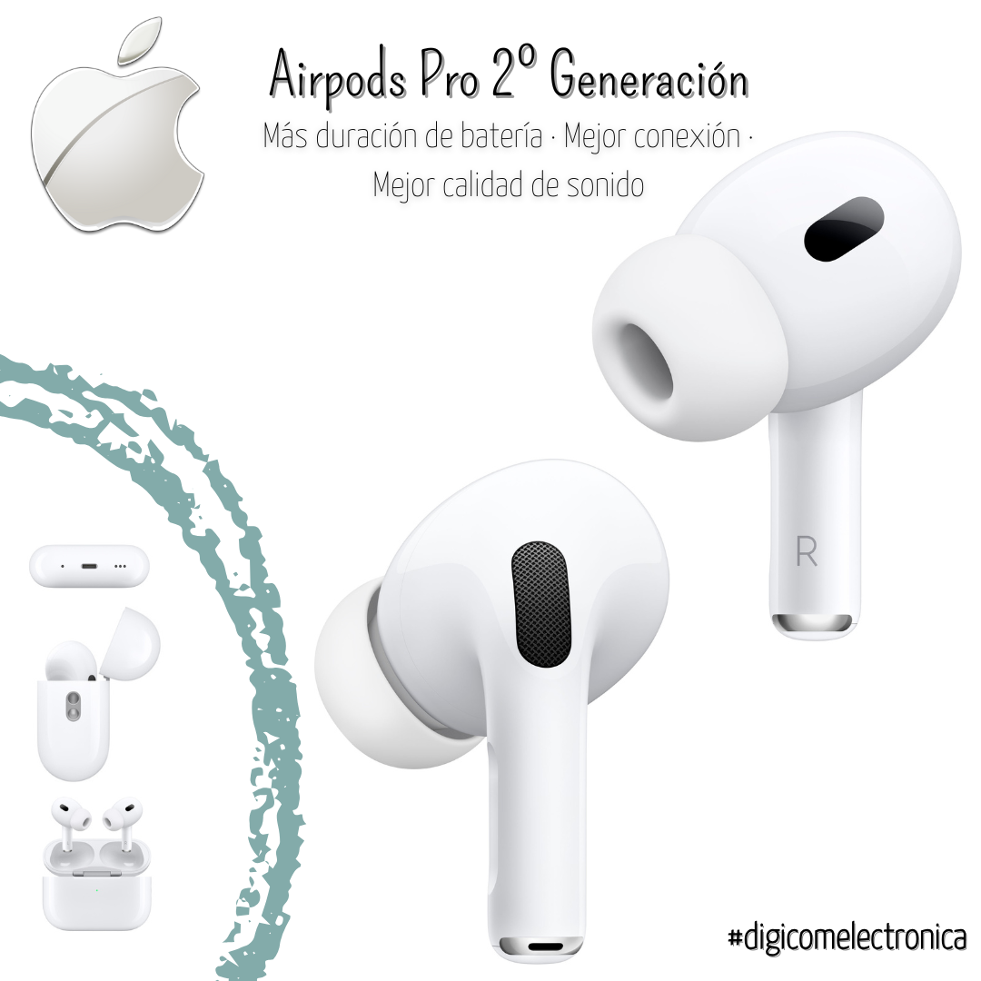 Audífonos Apple AirPods Pro 2 Generación Blancos
