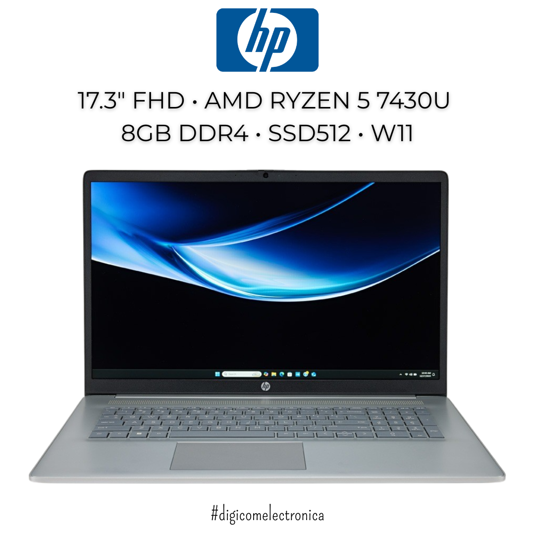 HP 17-CP3005DX Ryzen 5 7430U 512GB SSD 8GB 17.3" FHD IPS WIN11 S