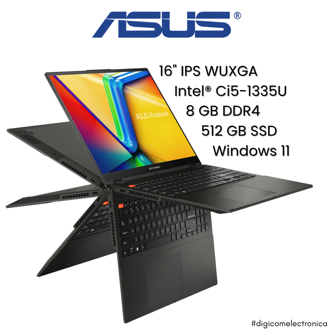 ASUS VivoBook S Flip 2 en 1 TP3604VA-WS51T 16" Intel Core i5 1335U 8 GB DDR4 512 GB SSD Touch