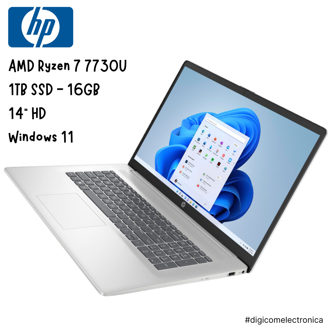 HP 14-em0085cl Ryzen 7 7730u 8 core 16 GB 1TB SSD W11