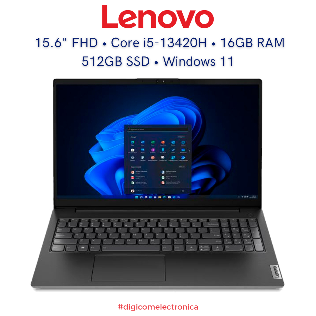 Lenovo 83A100PSUS V15 G4 IRU Ci5-13420H 512GB PCIe SSD 16GB 15.6" FHD WIN11 BLACK
