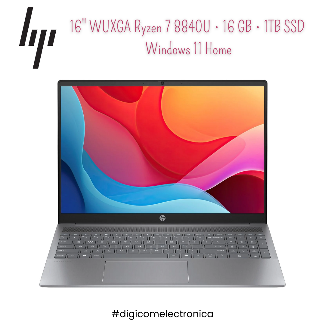 HP Pavilion 16" WUXGA AG0075cl táctil R7 8840U 16 GB 1 TB SSD Windows 11 