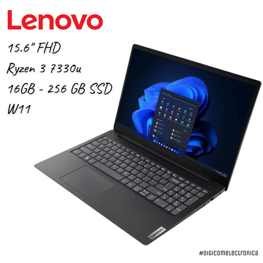 LENOVO V15 G4 83CR001UUS 15.6" FHD RYZEN 3 7330U 16GB 256GB SSD WIN11 BLACK