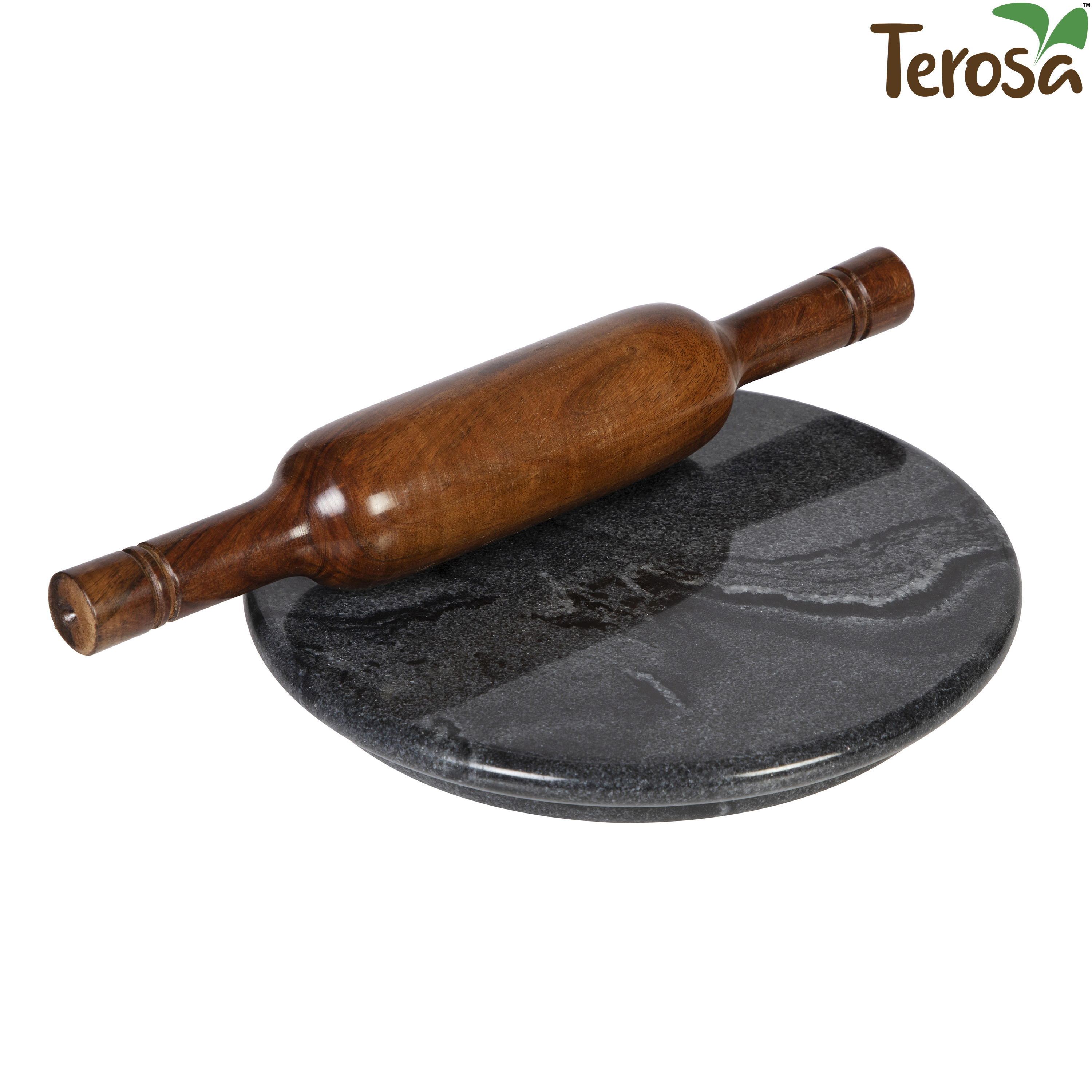 Terosa Onyx Black Chakla Belan Set - Std 9in