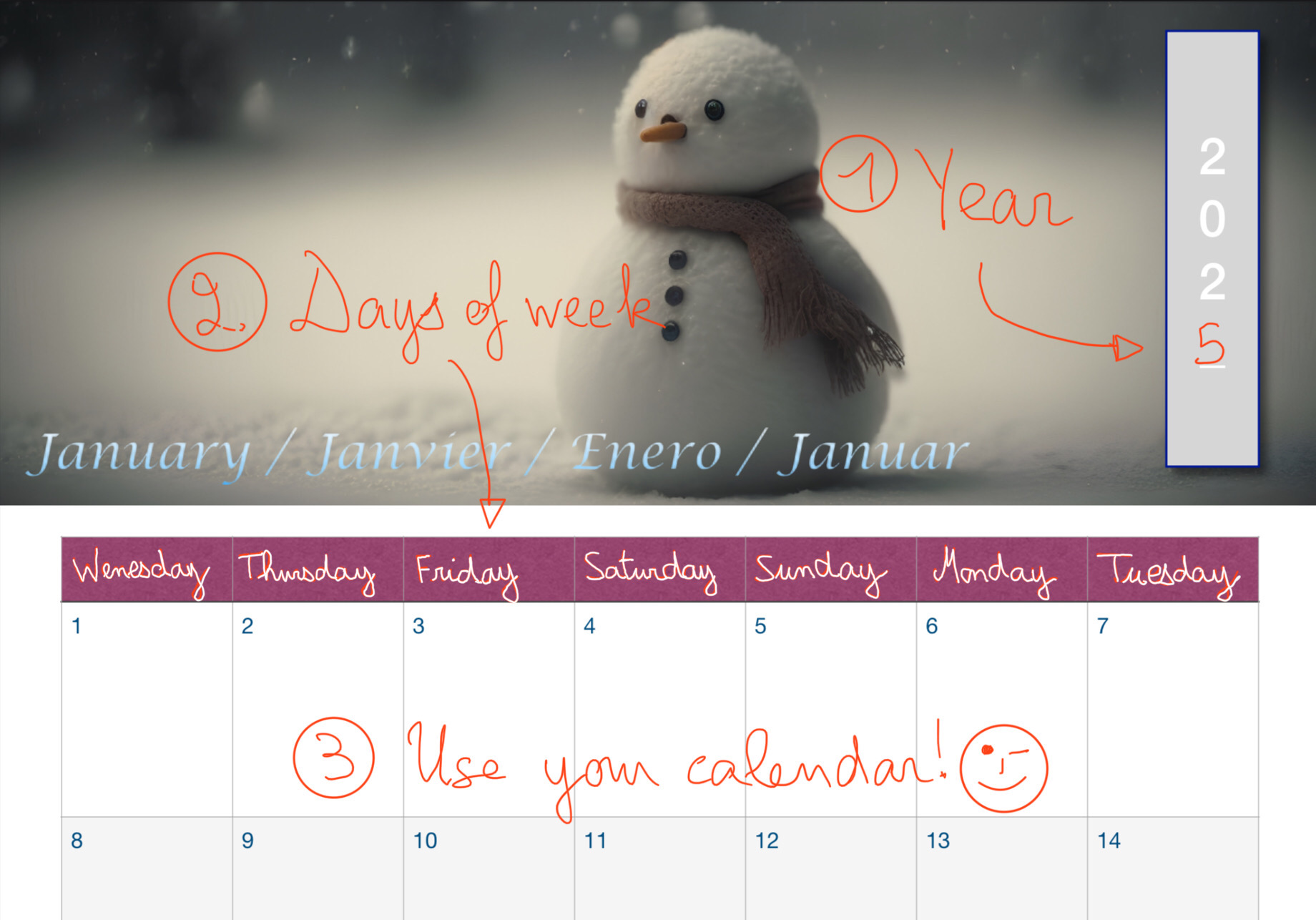 Customizable 12-Month PDF Calendar - Print at Will!